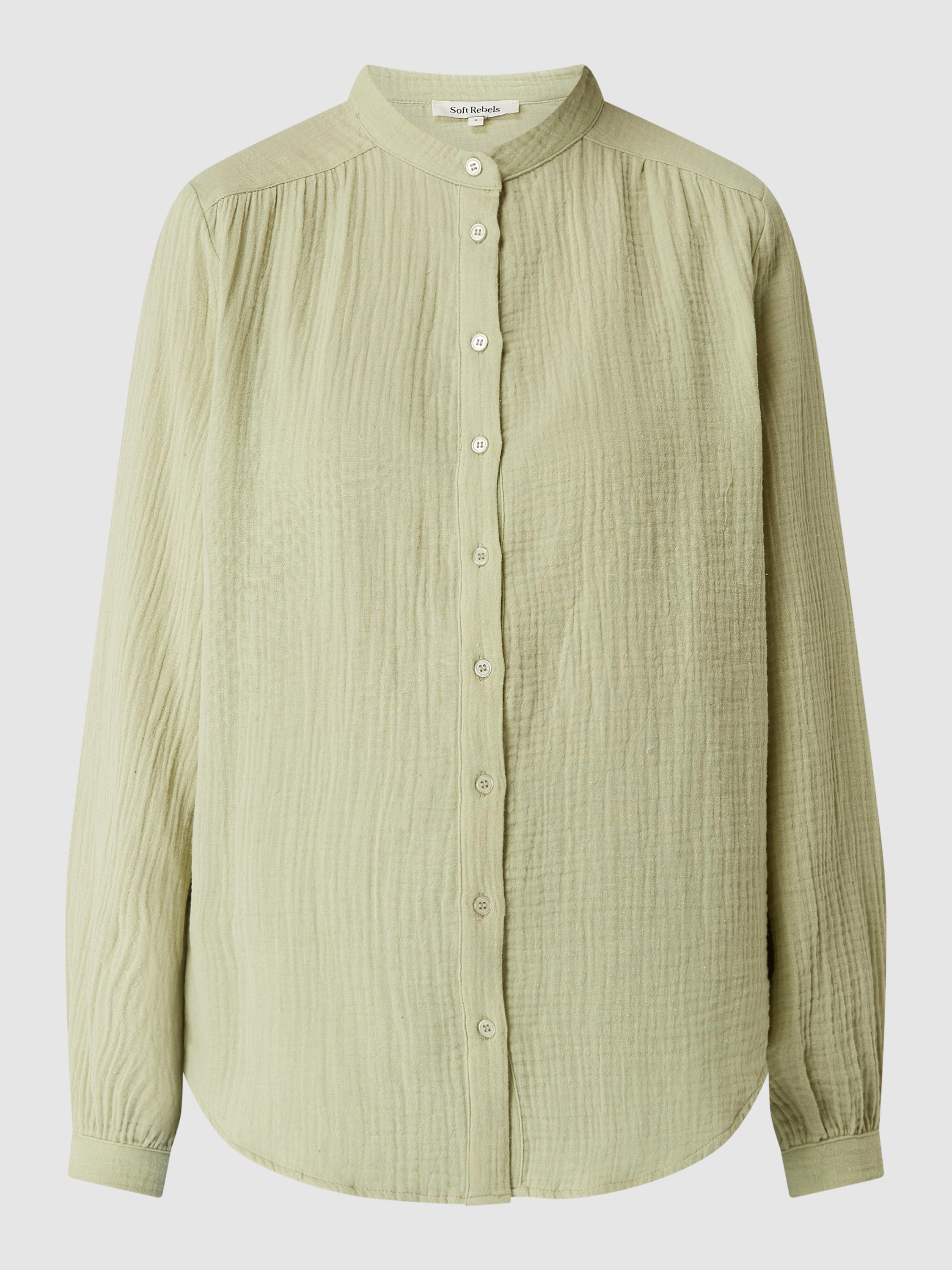 SOFT REBELS Bluse aus Bio-Baumwolle in Grün | Lyst DE