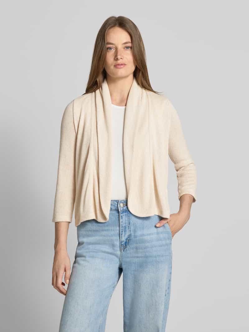 Opus Cardigan mit 3/4-Ärmel Modell 'Sandrine' in Natur Lyst AT