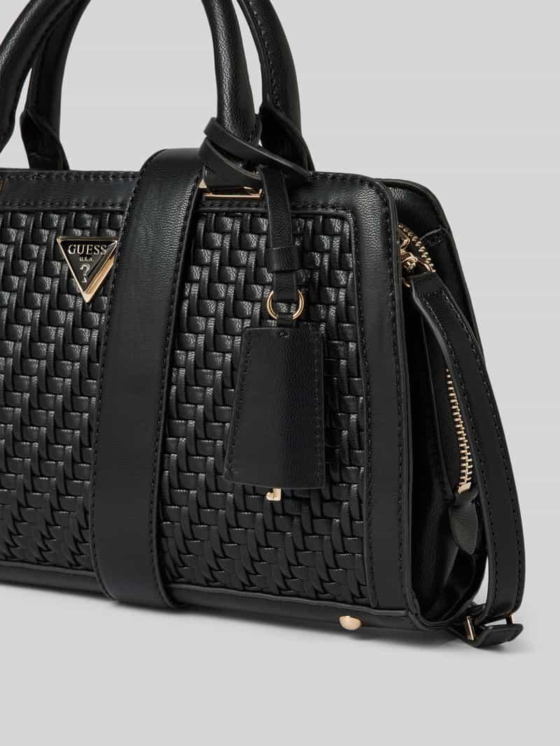 Guess Handtasche Mit Strukturmuster Modell 'Murielle' in Schwarz
