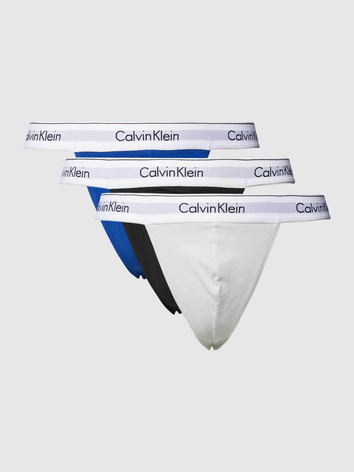 Calvin Klein String mit elastischem Bund im 3er-Pack in Weiß für Herren