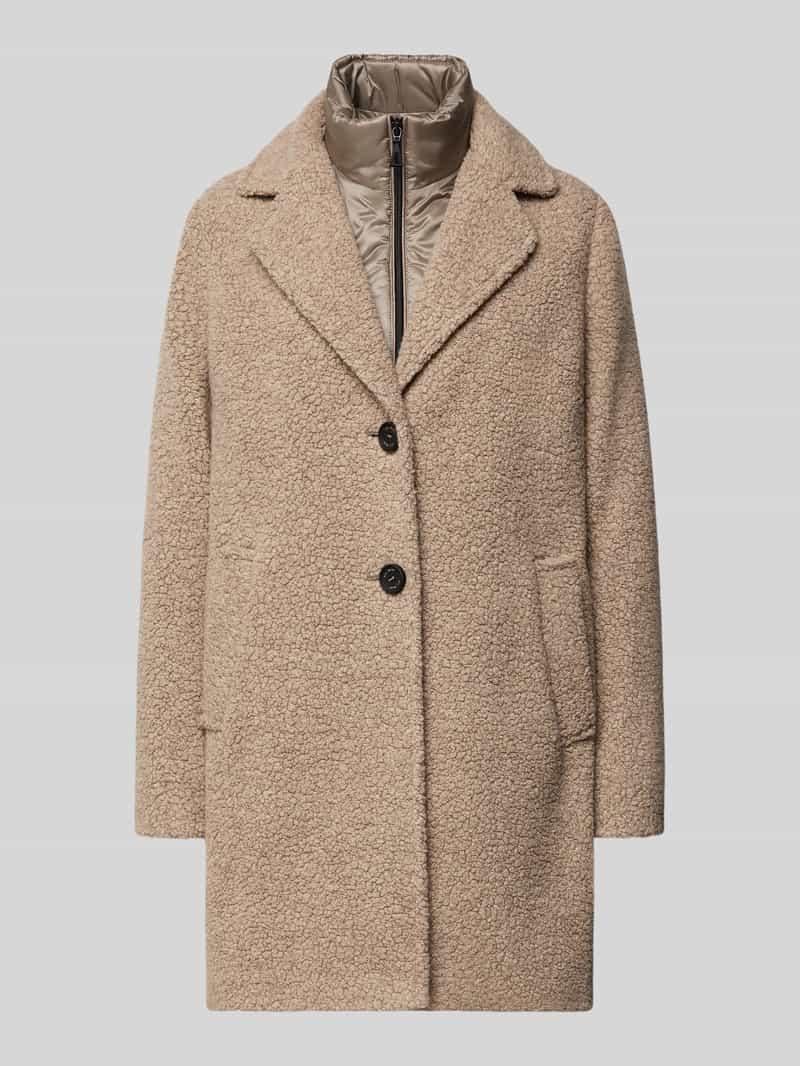 GIL BRET Mantel aus Teddyfell in Natur Lyst AT