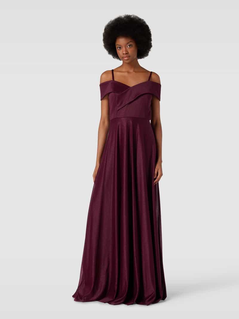 Christian Berg Cocktail Abendkleid mit Off-Shoulder in Lila Lyst AT