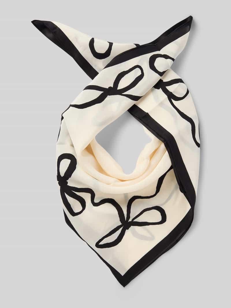 S.Oliver Damen Mode-Schal | 120x120 Cm | Allover-Print | Leicht & Vielseitig