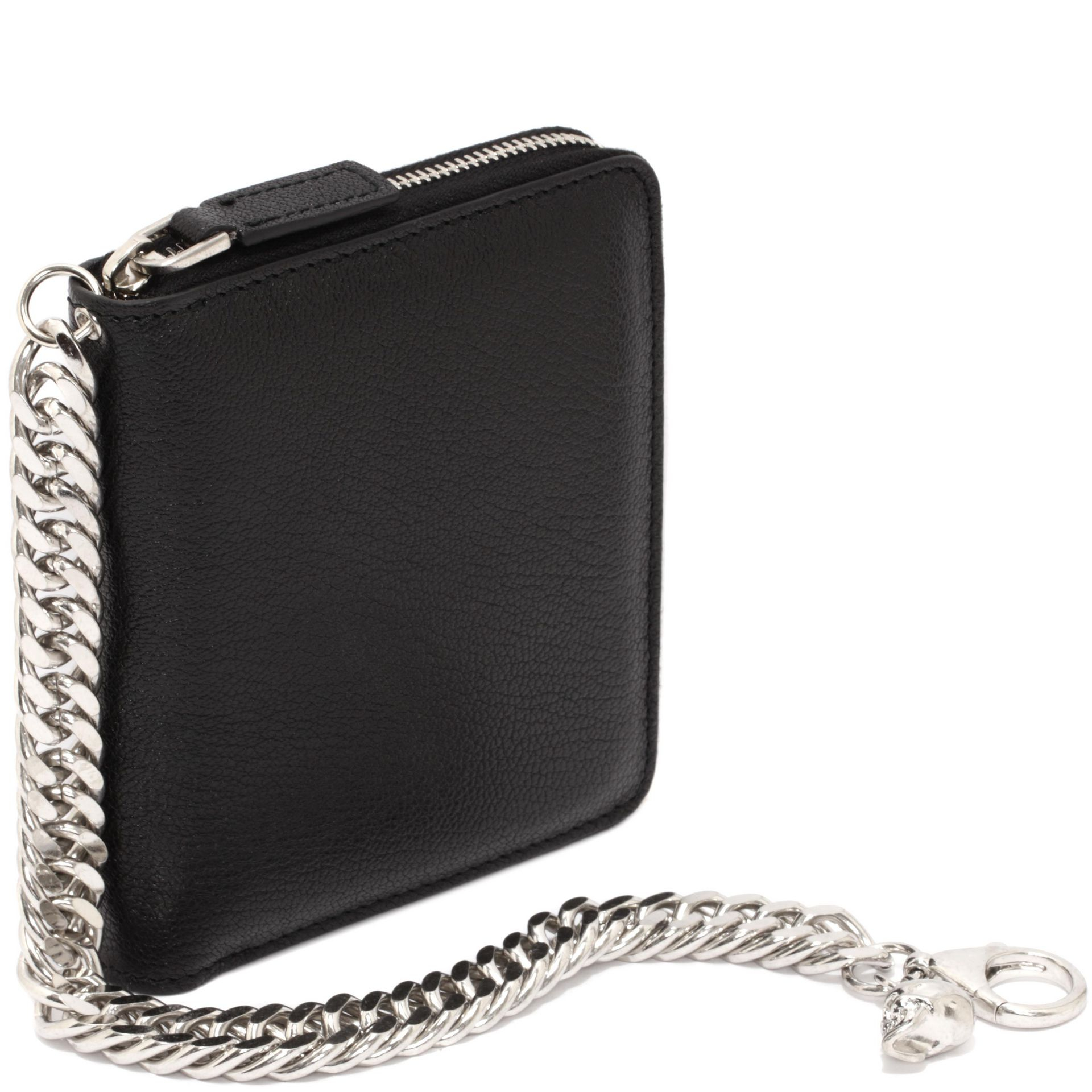 Lyst Alexander mcqueen Leather Chain Wallet in Black