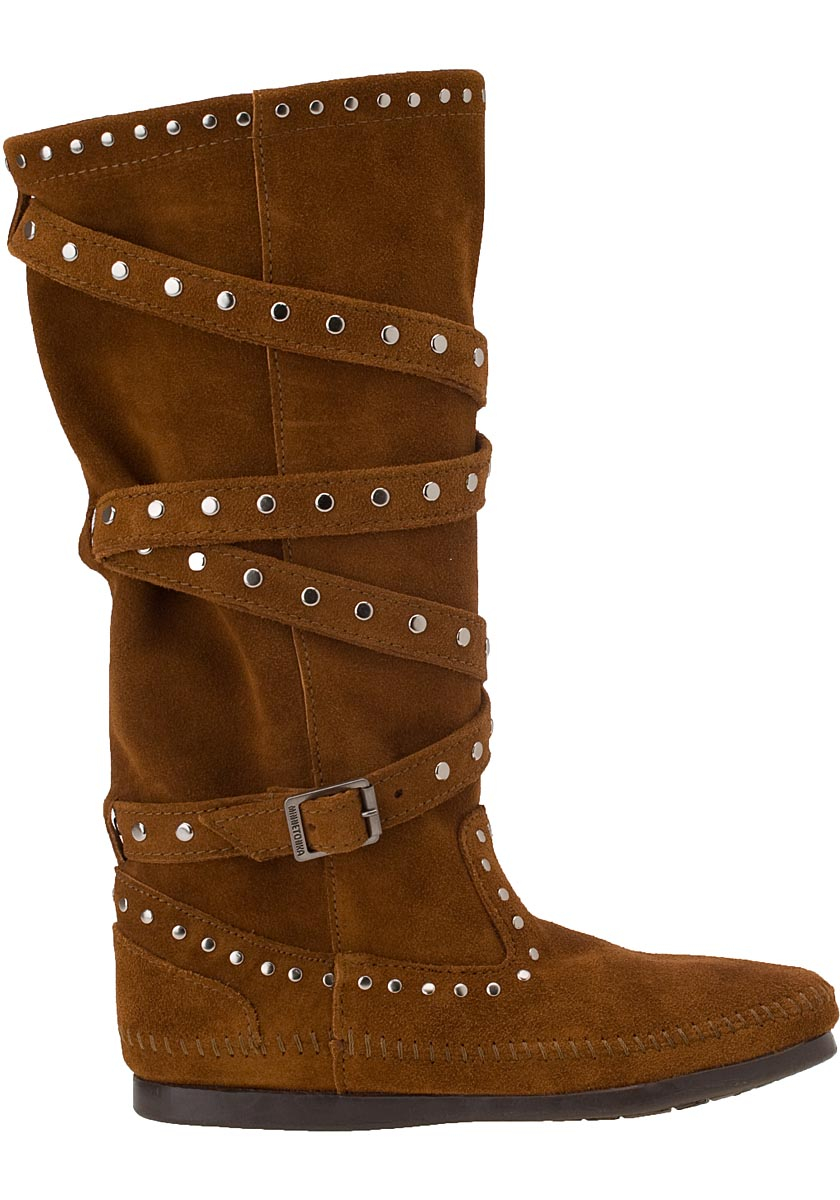 telsa brown strap boot