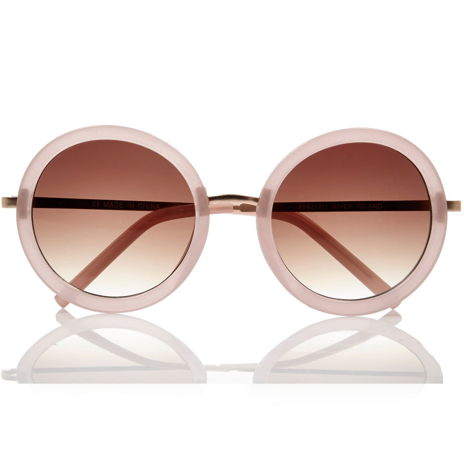river island pink sunglasses