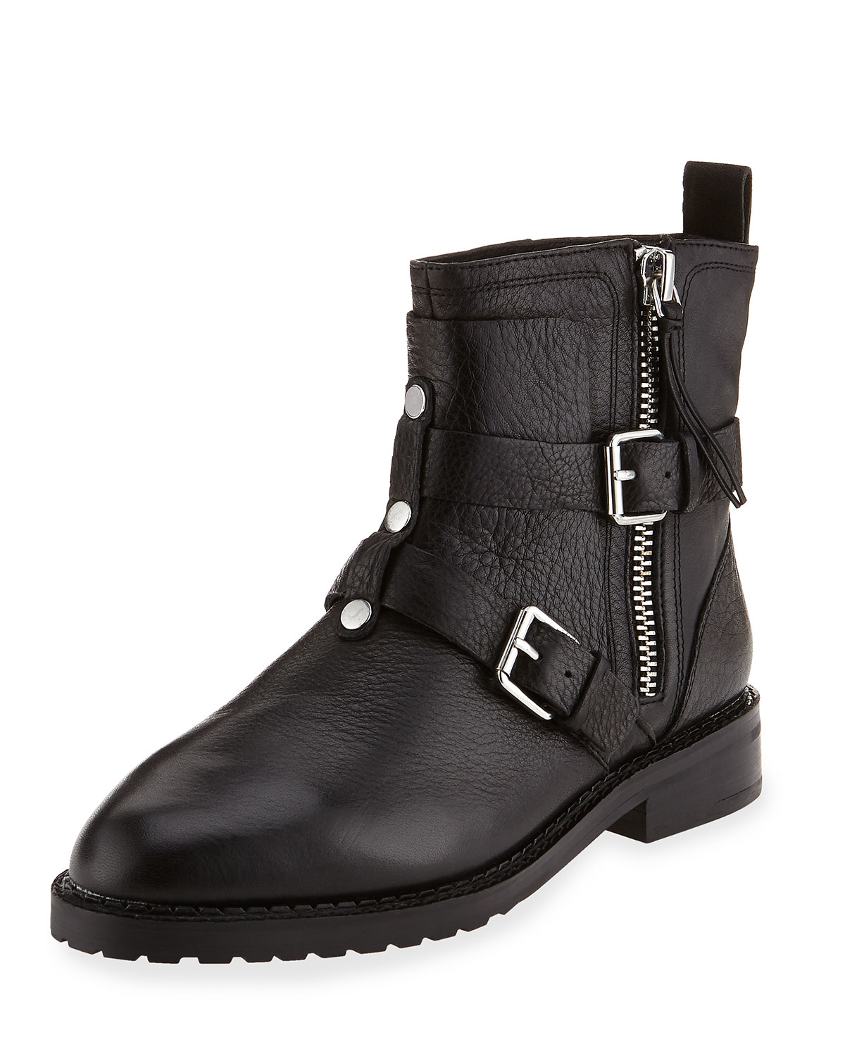 rebecca minkoff buckle booties