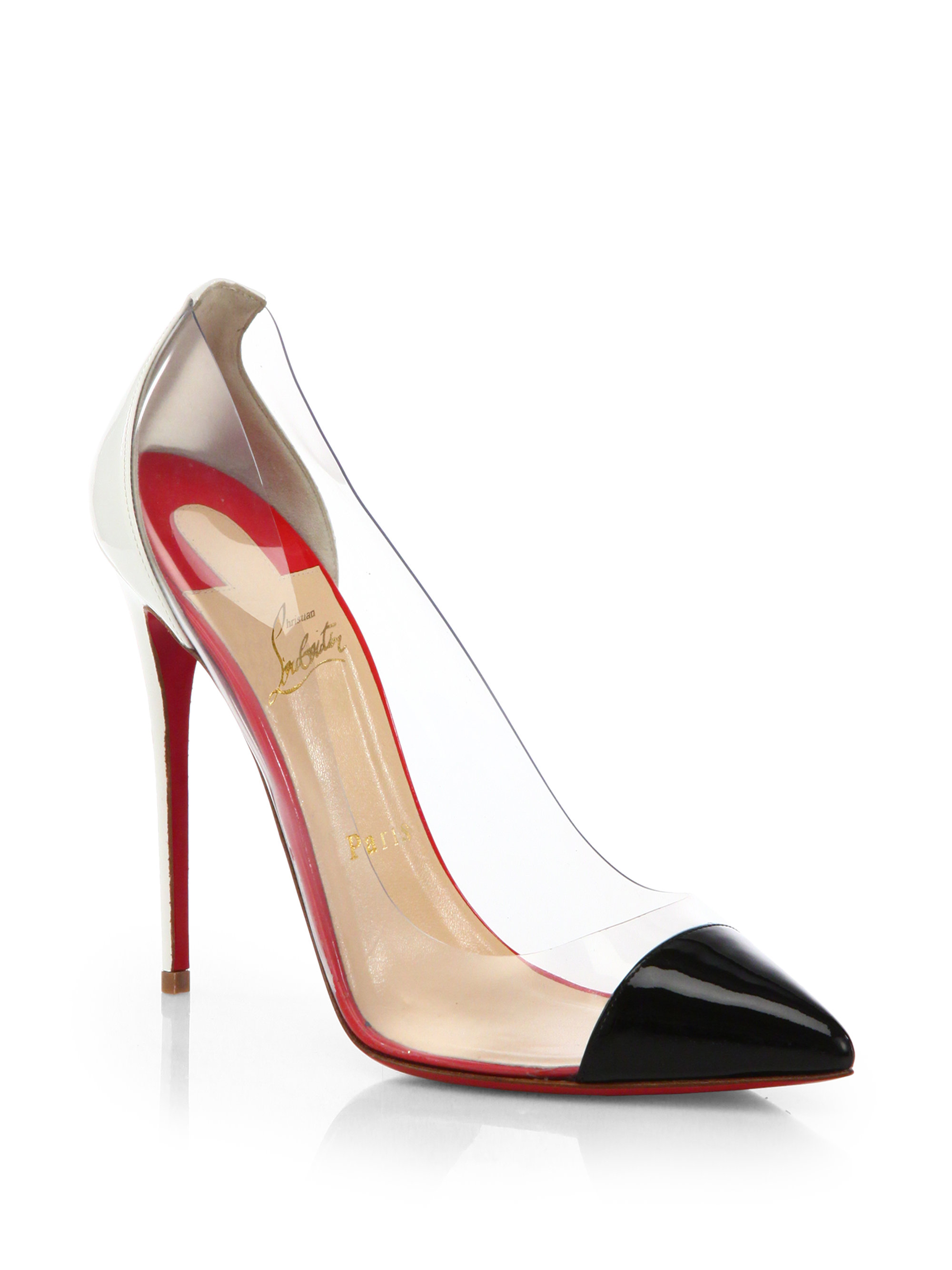 Christian louboutin De Bout Pvc CapToe Pumps in Black Lyst