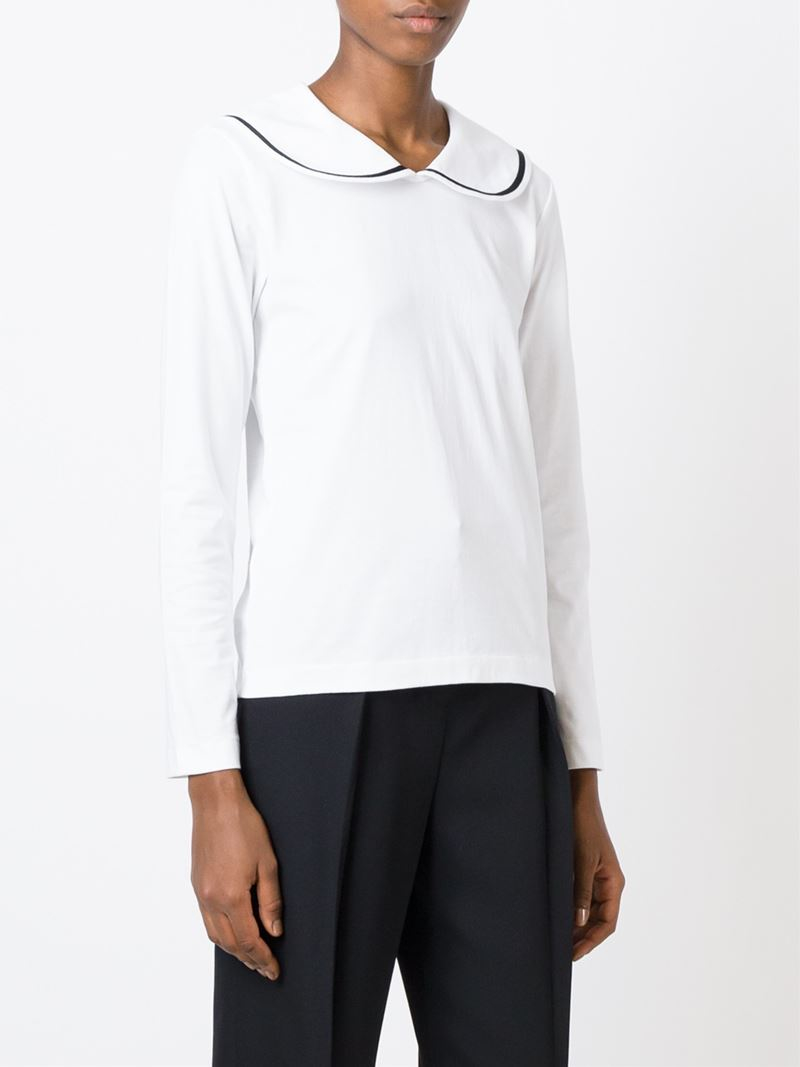 comme des garcons peter pan collar
