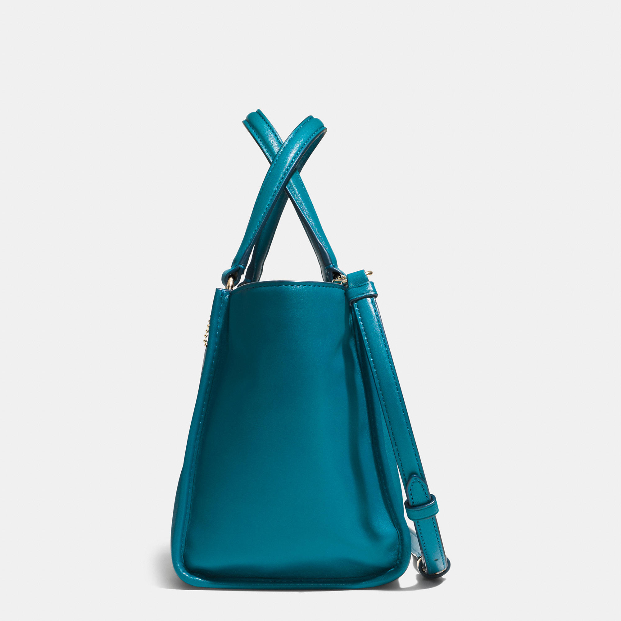 COACH Crosby Mini Carryall In Smooth Leather in Blue - Lyst