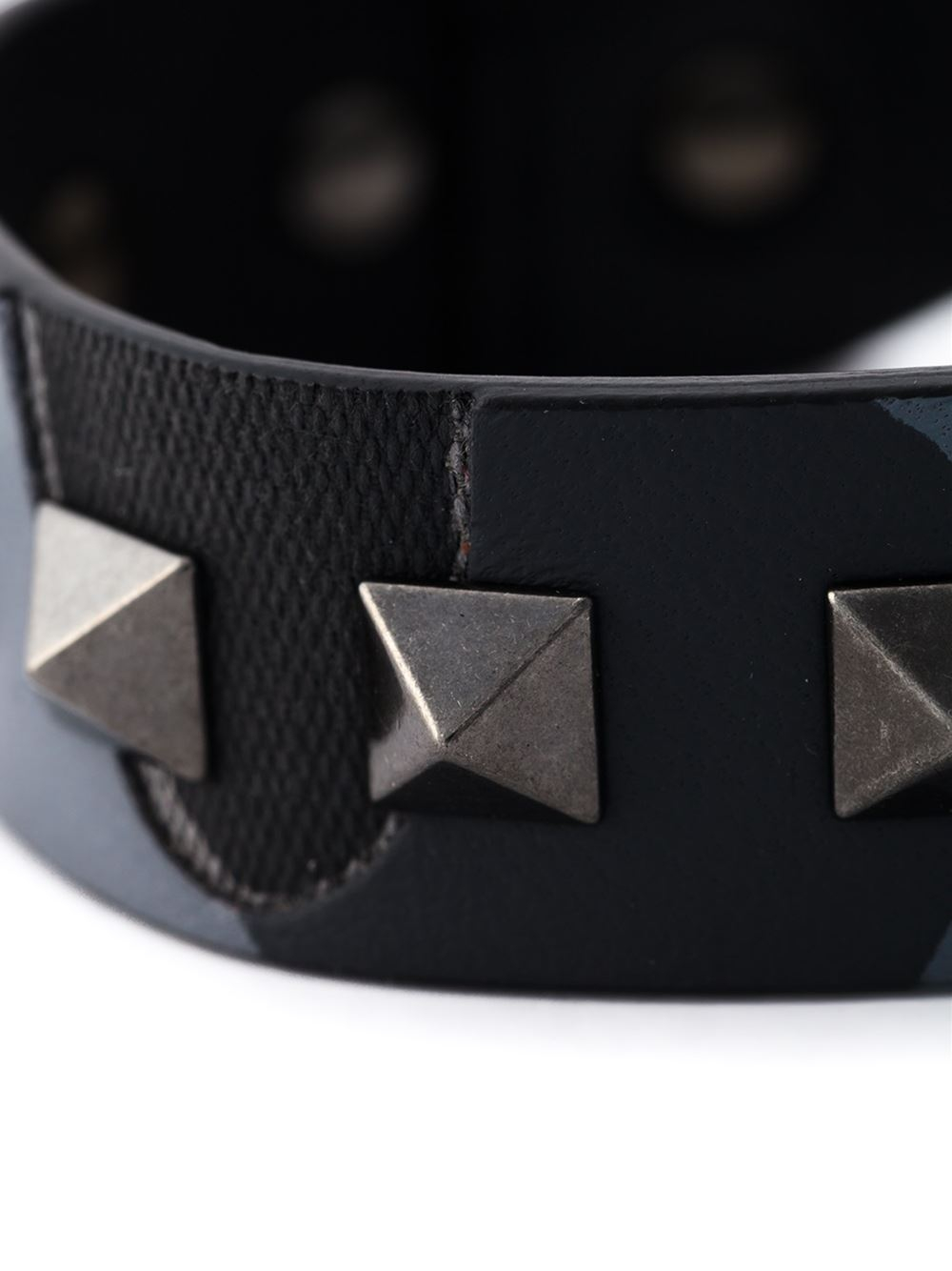 Valentino 'Rockstud' Bracelet in Black for Men - Lyst