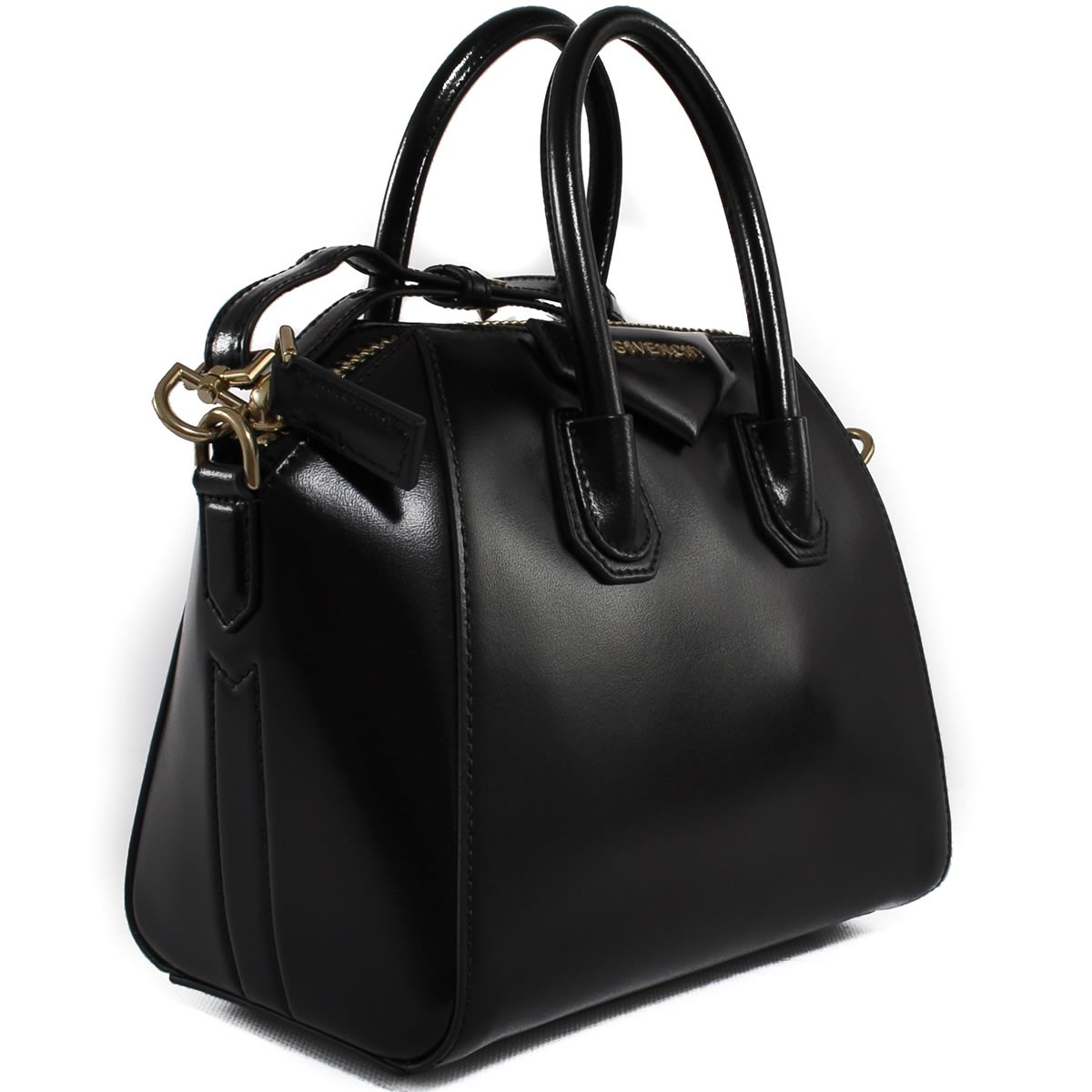 Givenchy Leather Polished Black Mini &quot;Antigona&quot; Bag in Black | Lyst