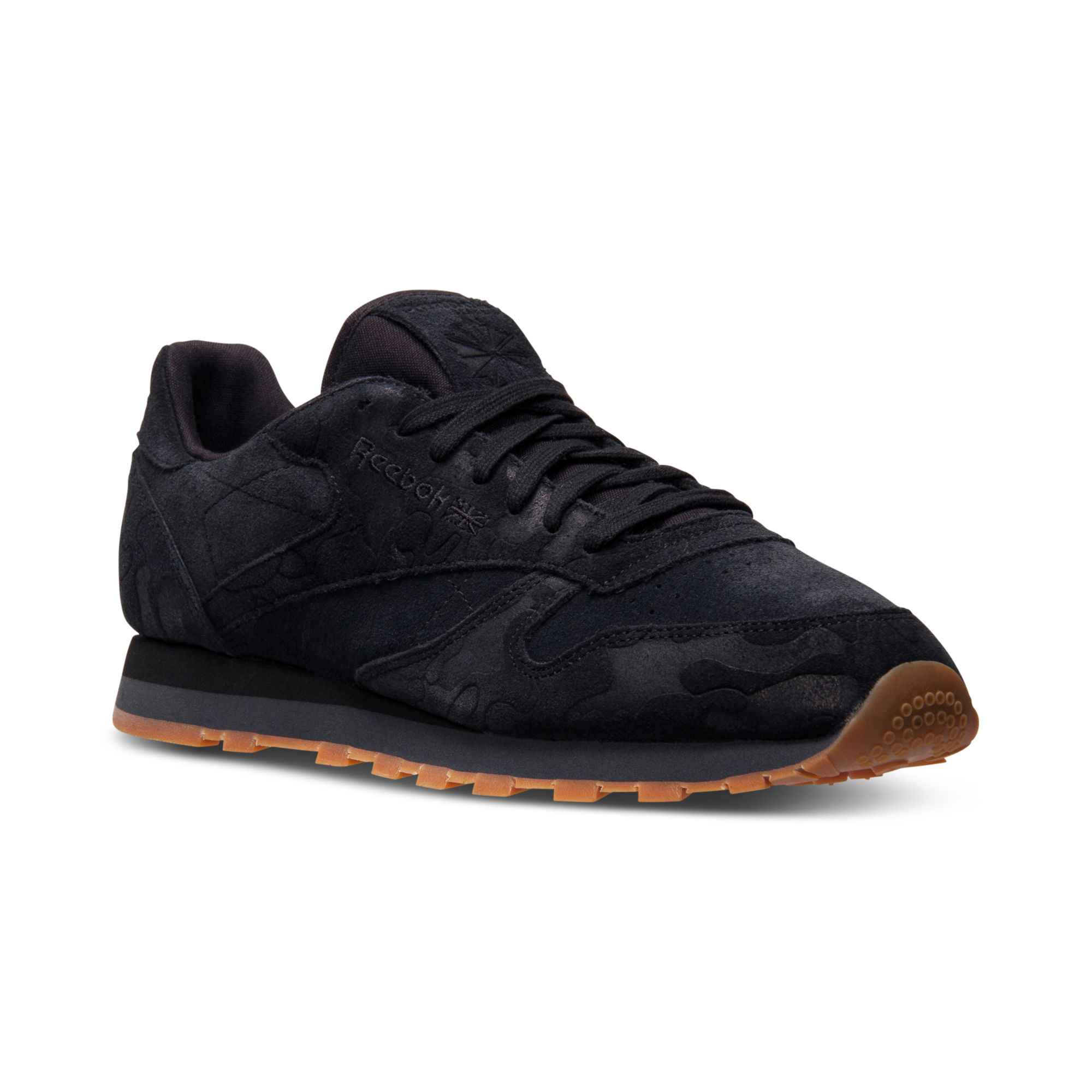 Reebok Mens Classic Leather Embossed Casual Sneakers From Finish Line ...