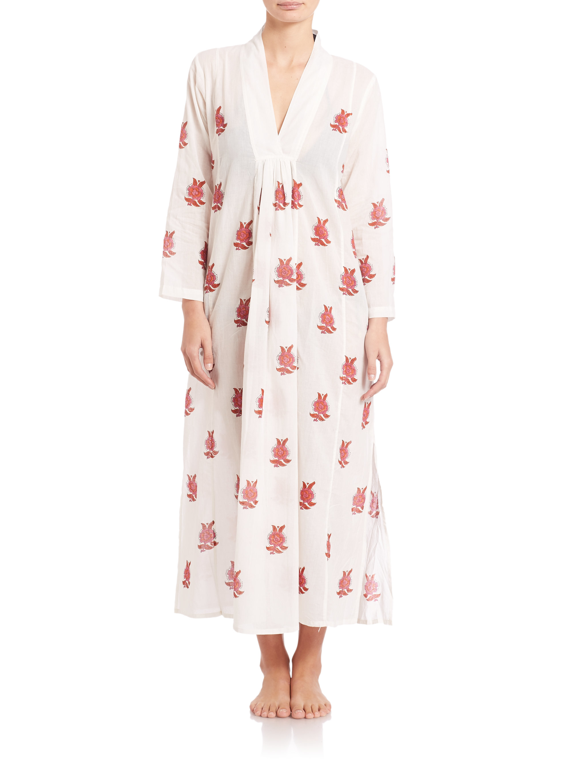 Roberta Roller Rabbit Pearl Long Cotton Dress In Pink Lyst