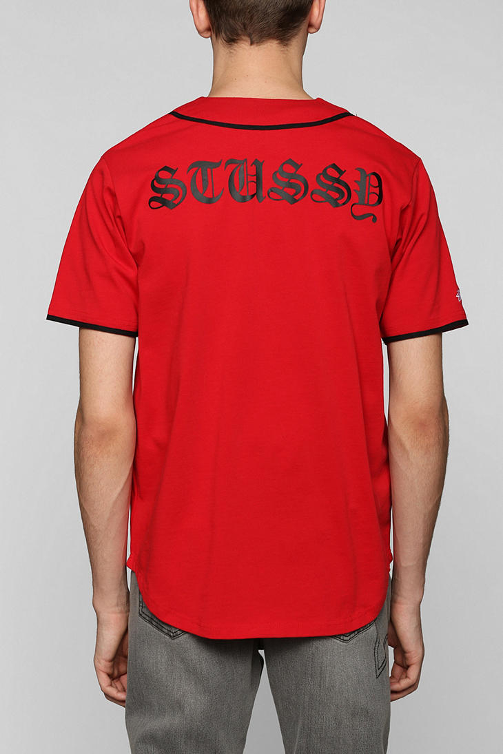 stussy red tee