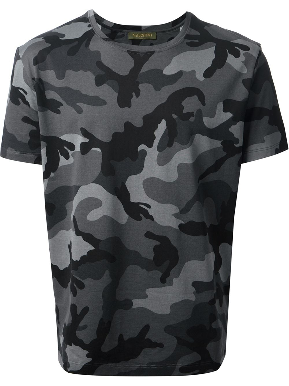 Valentino Camouflage T-Shirt in Grey (Gray) for Men - Lyst