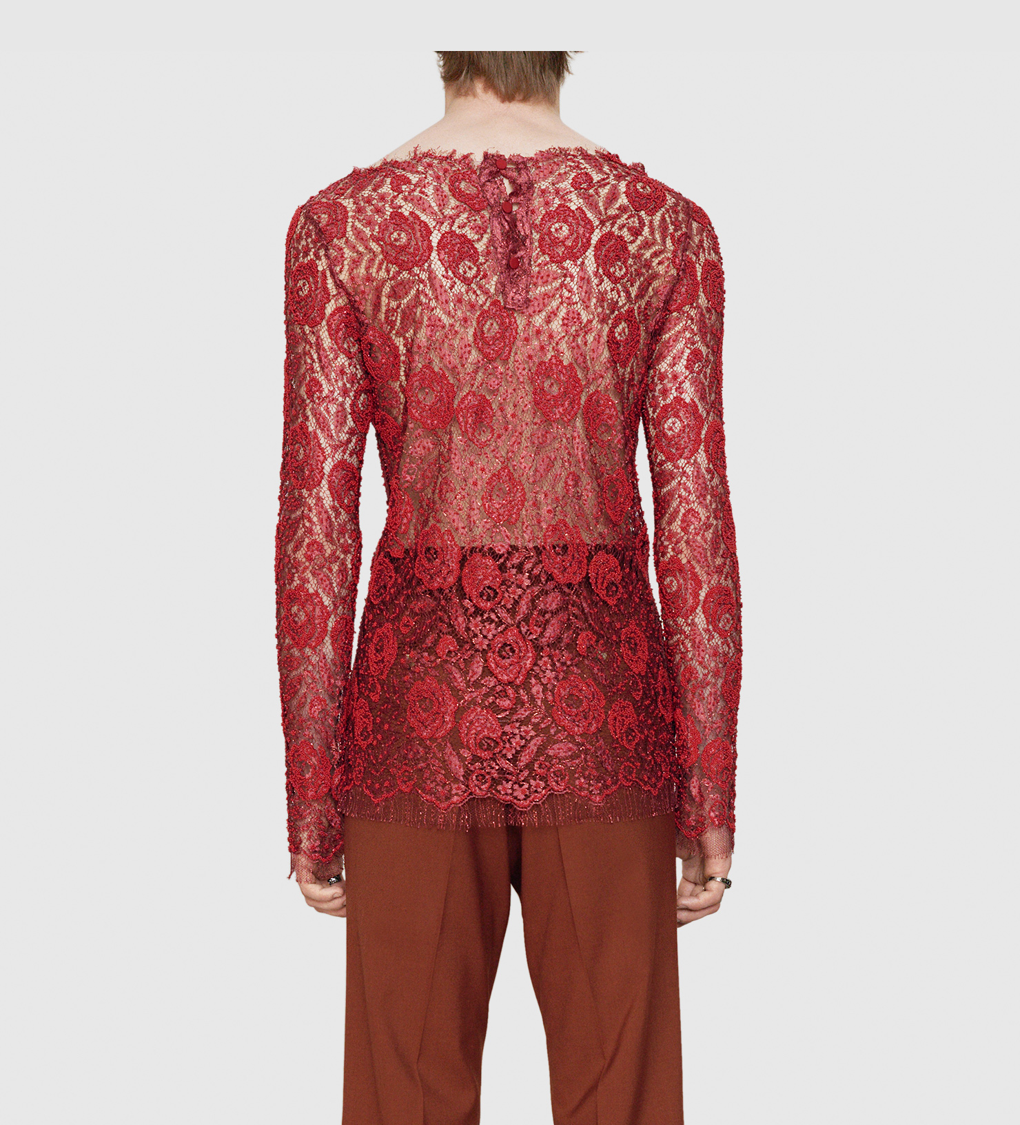 gucci lace shirt