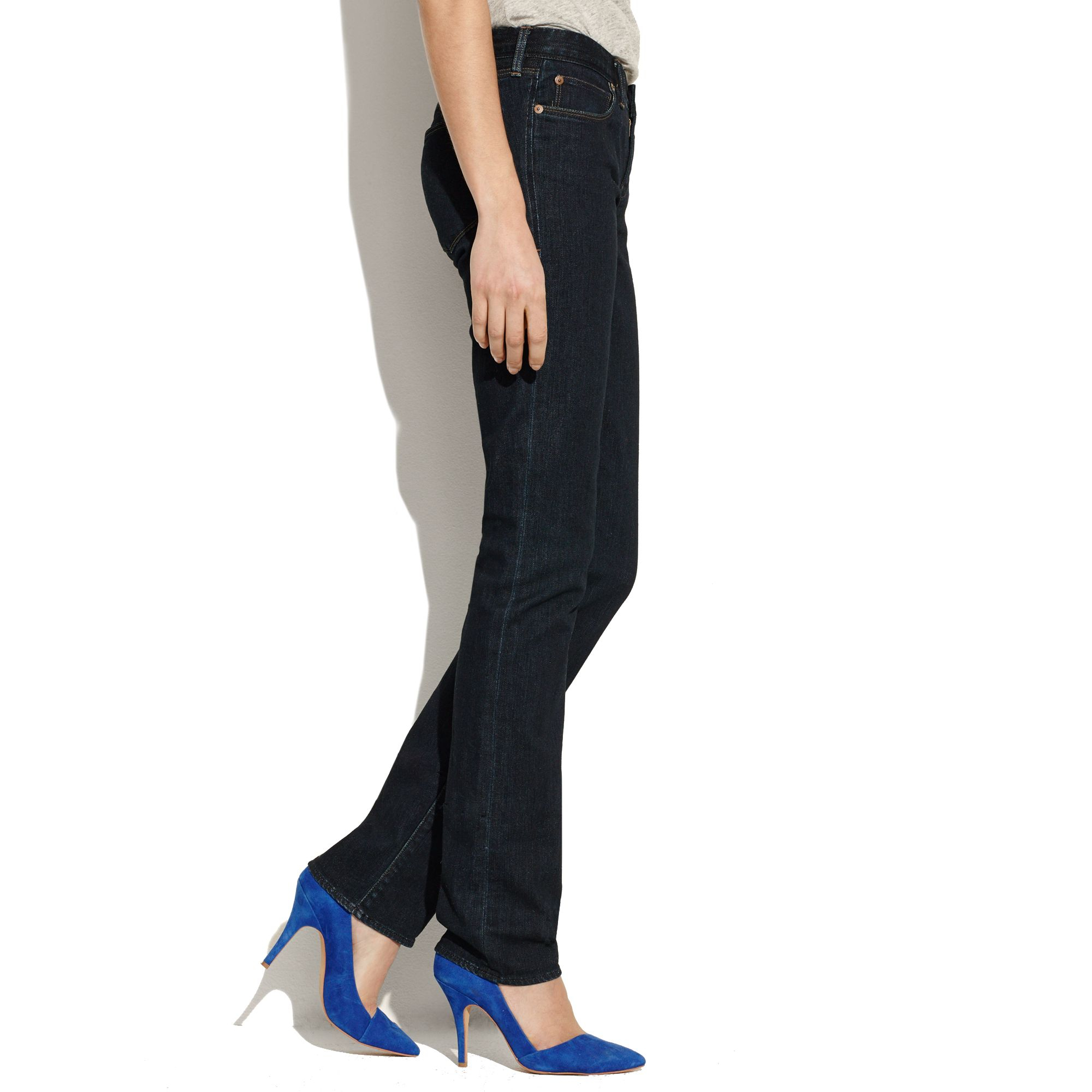 Madewell Rail Straight Jeans In Rinse 