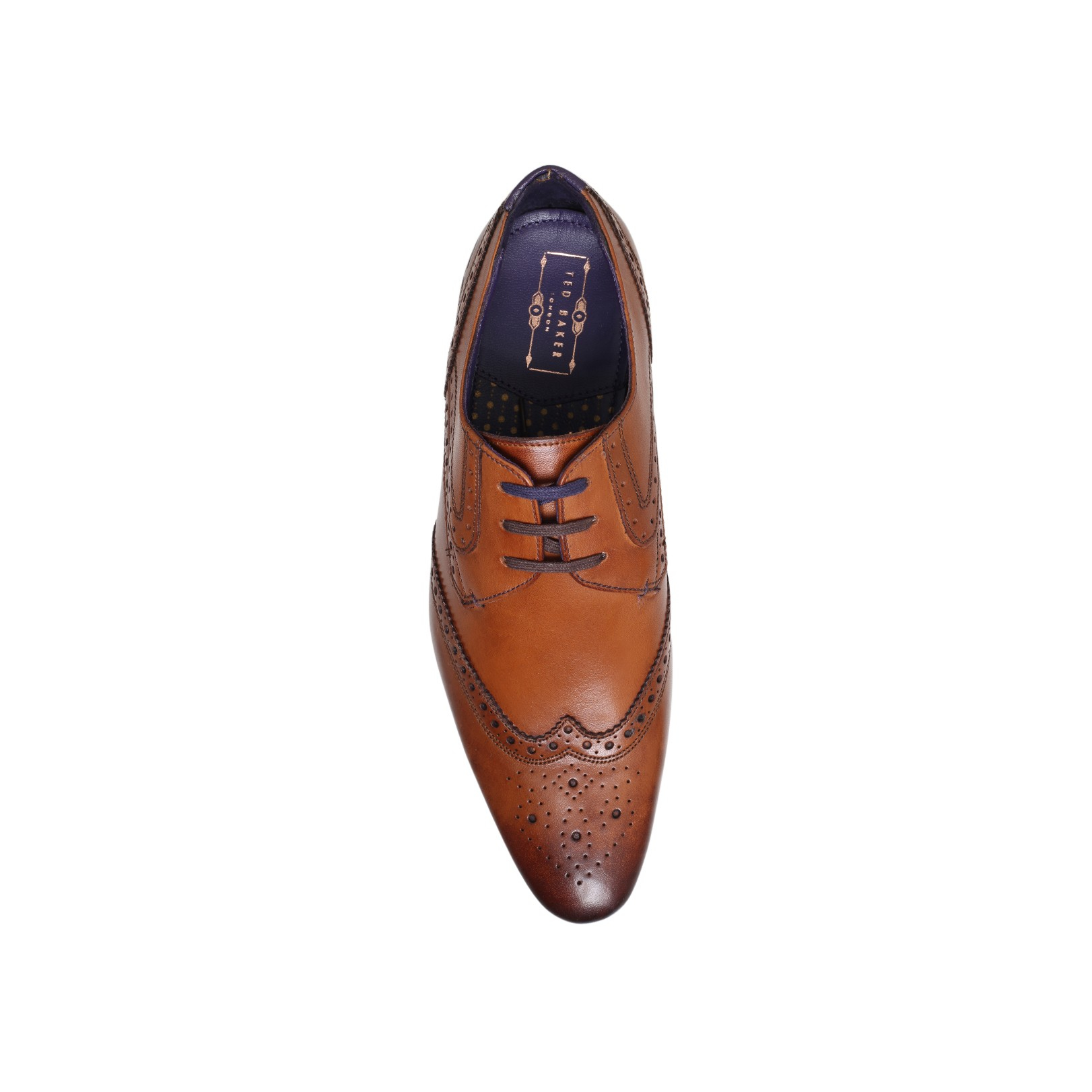 Ted Baker Hann 2 Wing Cap Derby in Tan 