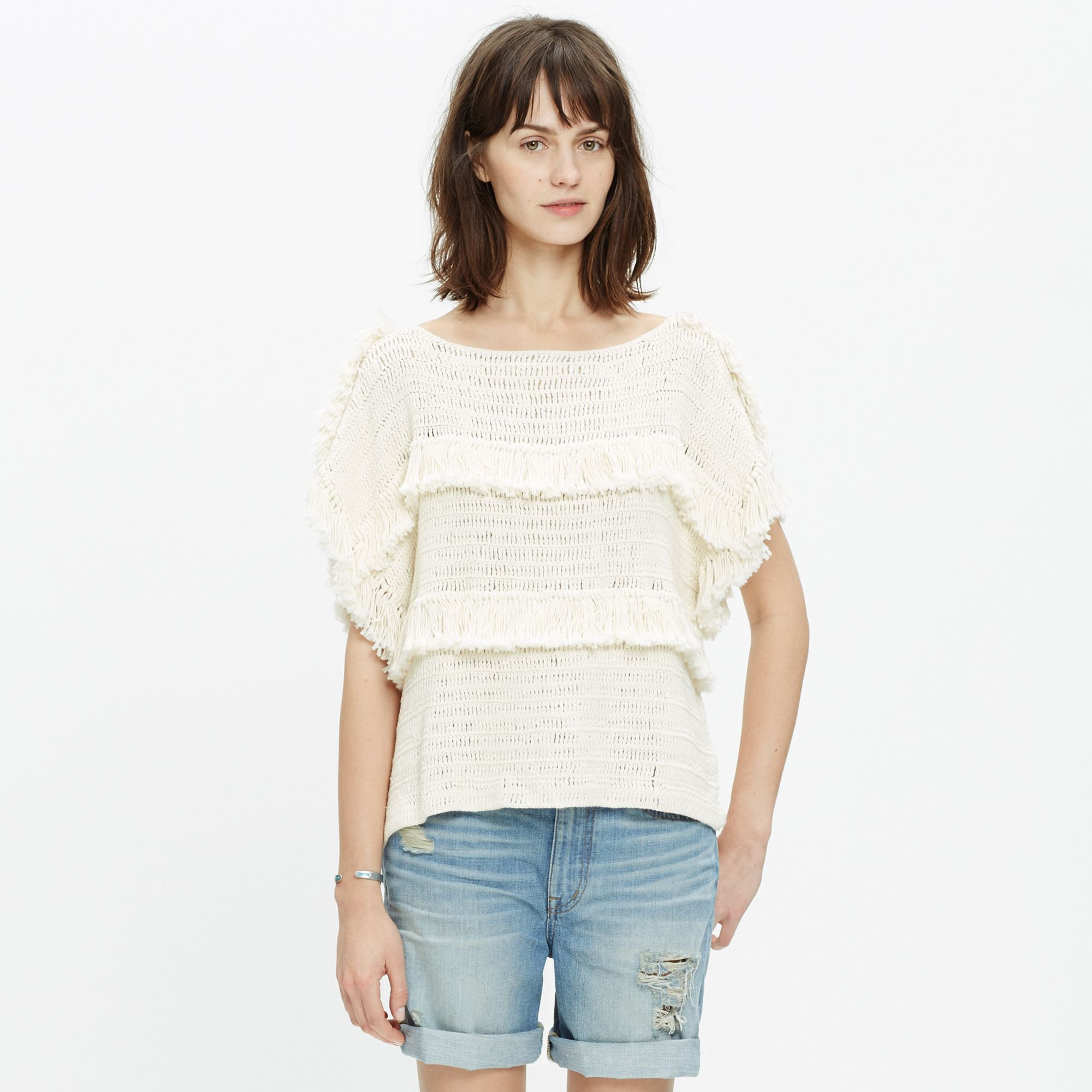 ulla johnson fringe sweater