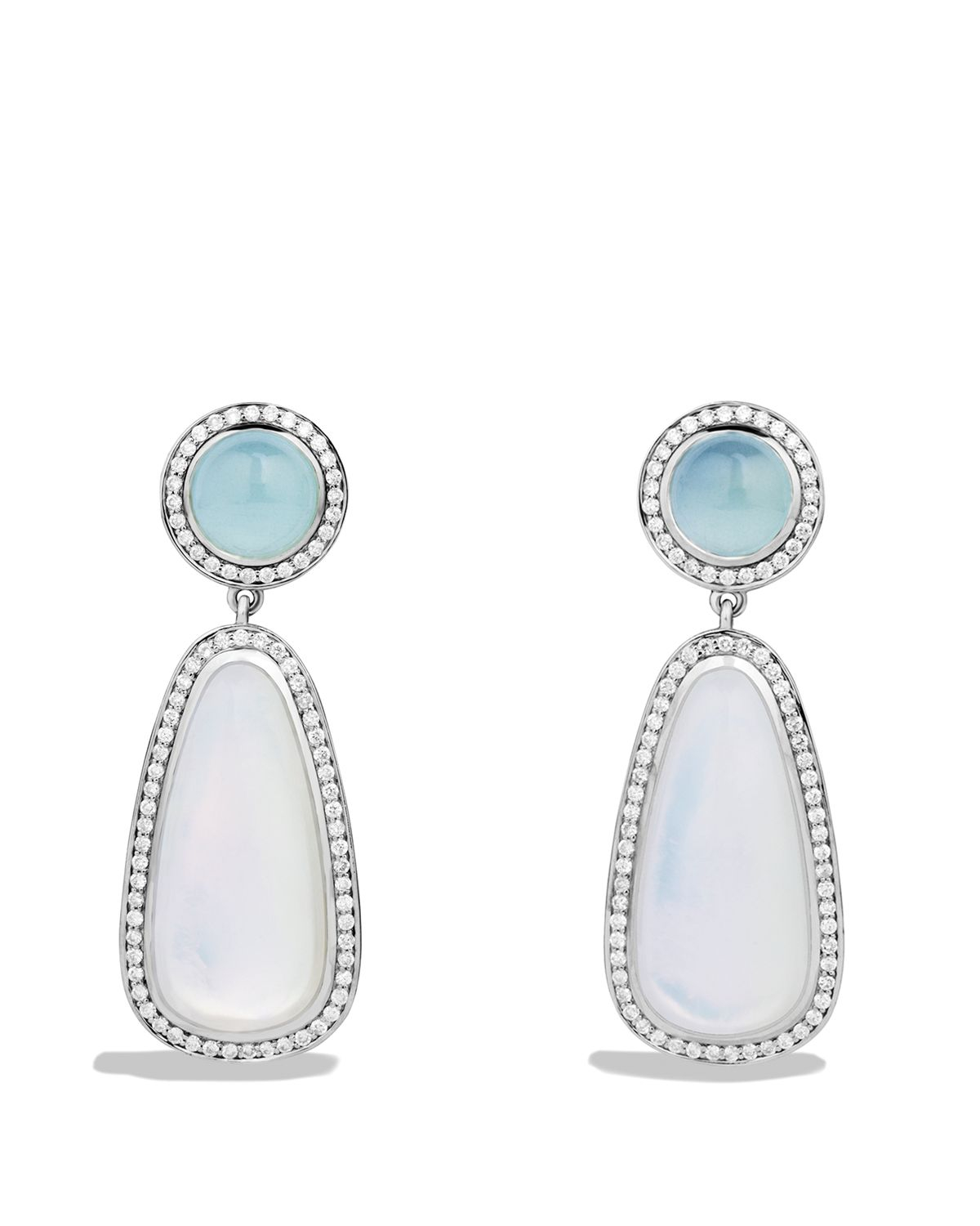 Lyst David Yurman Milky Aquamarine Diamonds In Metallic Gallery