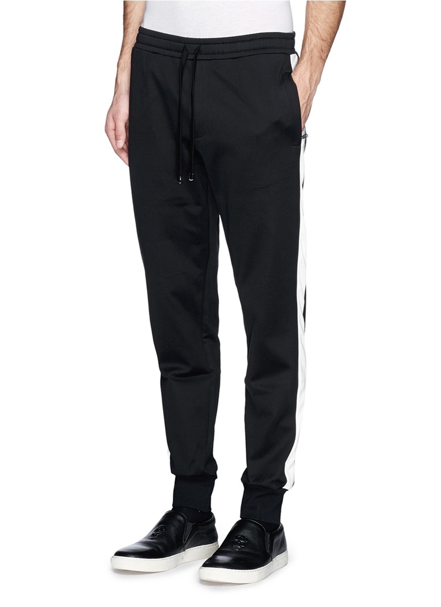 Lyst - Dolce & Gabbana Contrast Side Stripe Jogging Pants for Men