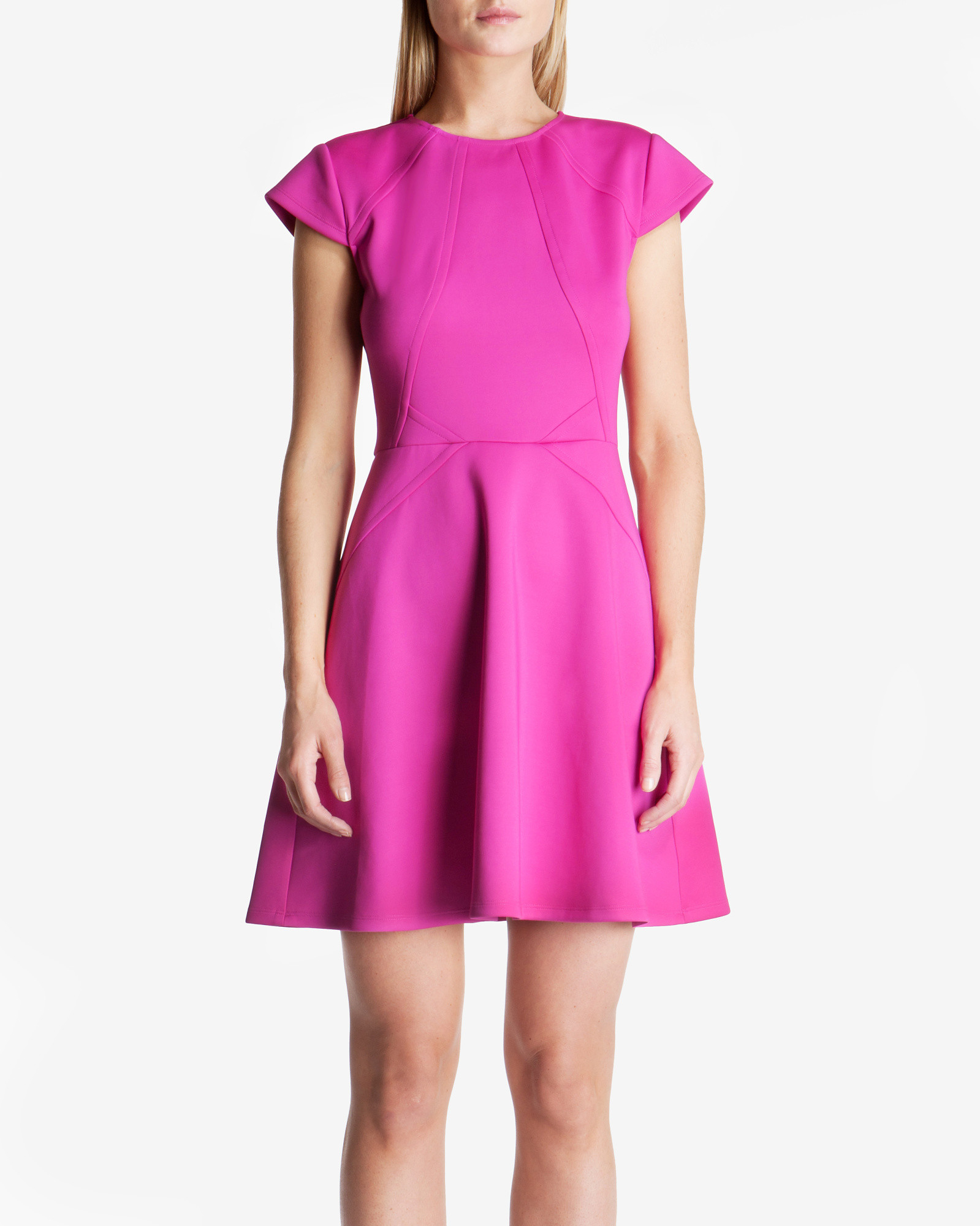 Ted Baker Synthetic Skater Dress in Purple - Lyst