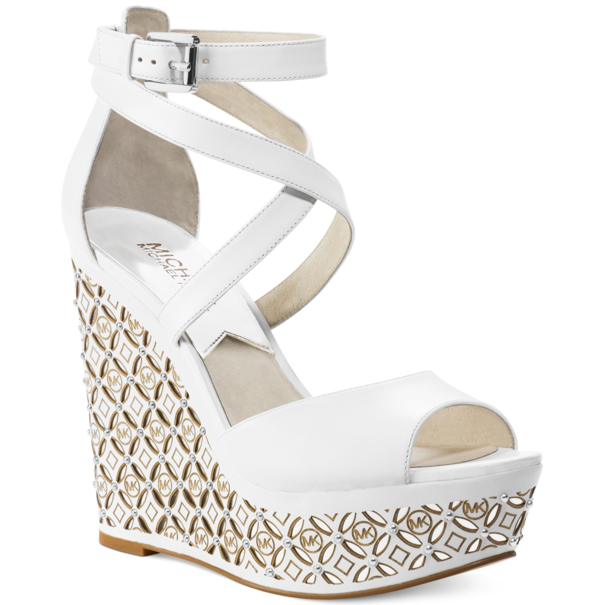 Michael Kors White Wedge Shoes Factory Sale, SAVE 32% - aertalent.ie