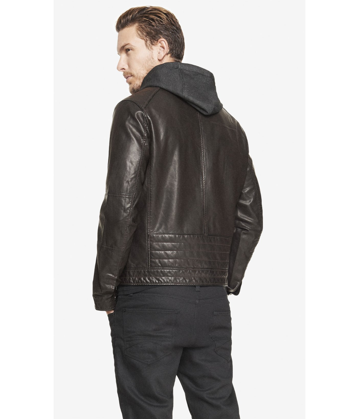 express leather jacket men
