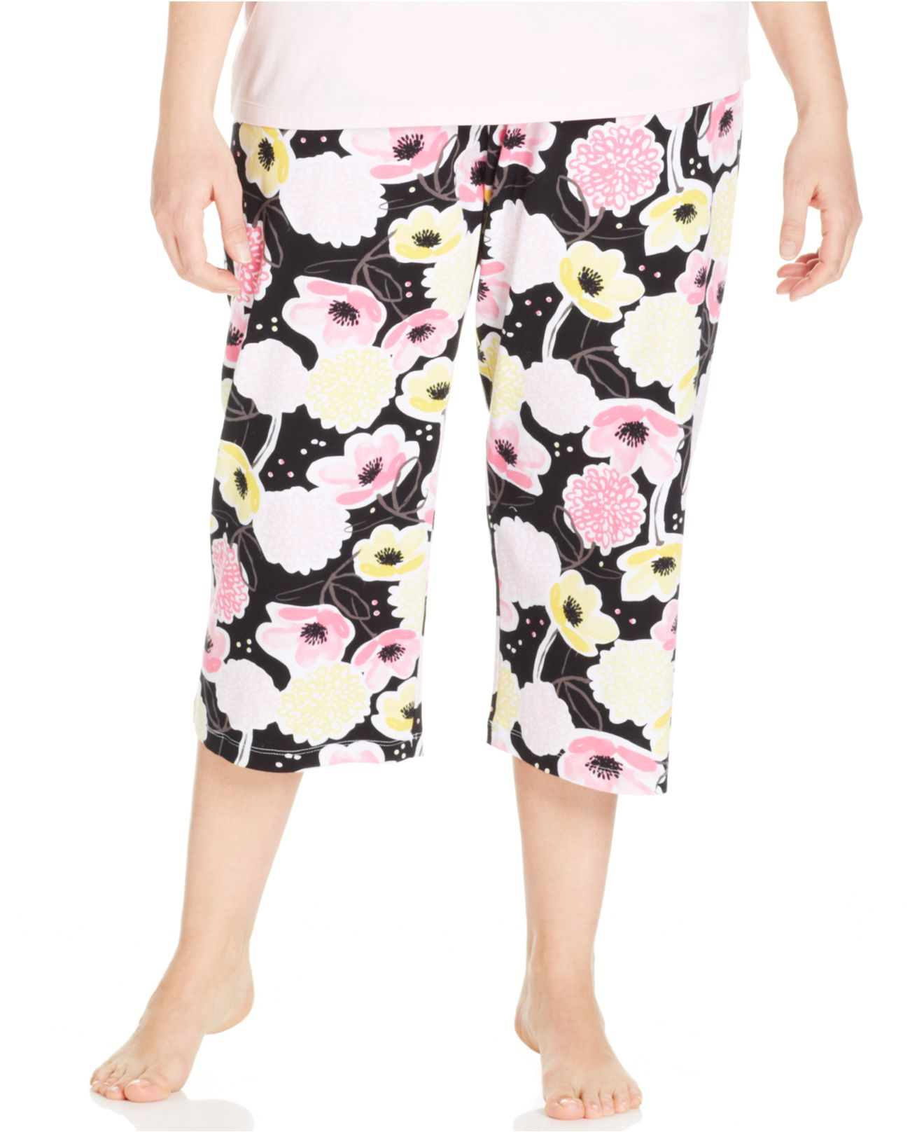 plus size capri pajama pants