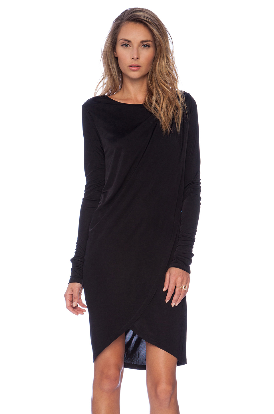 Lyst - Rachel Zoe Gio Asymmetrical Dress in Black