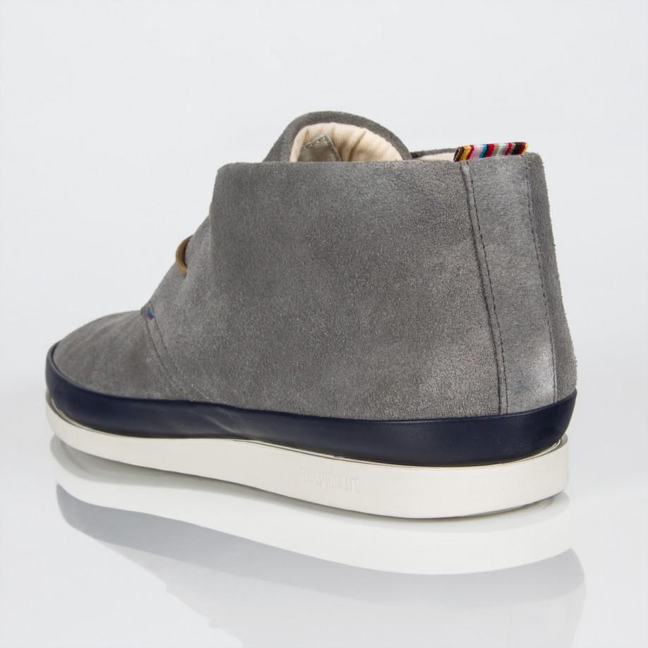 Paul Smith Grey Suede 'Loomis' Chukka Boots With Navy Trims in Grey for Men  - Lyst