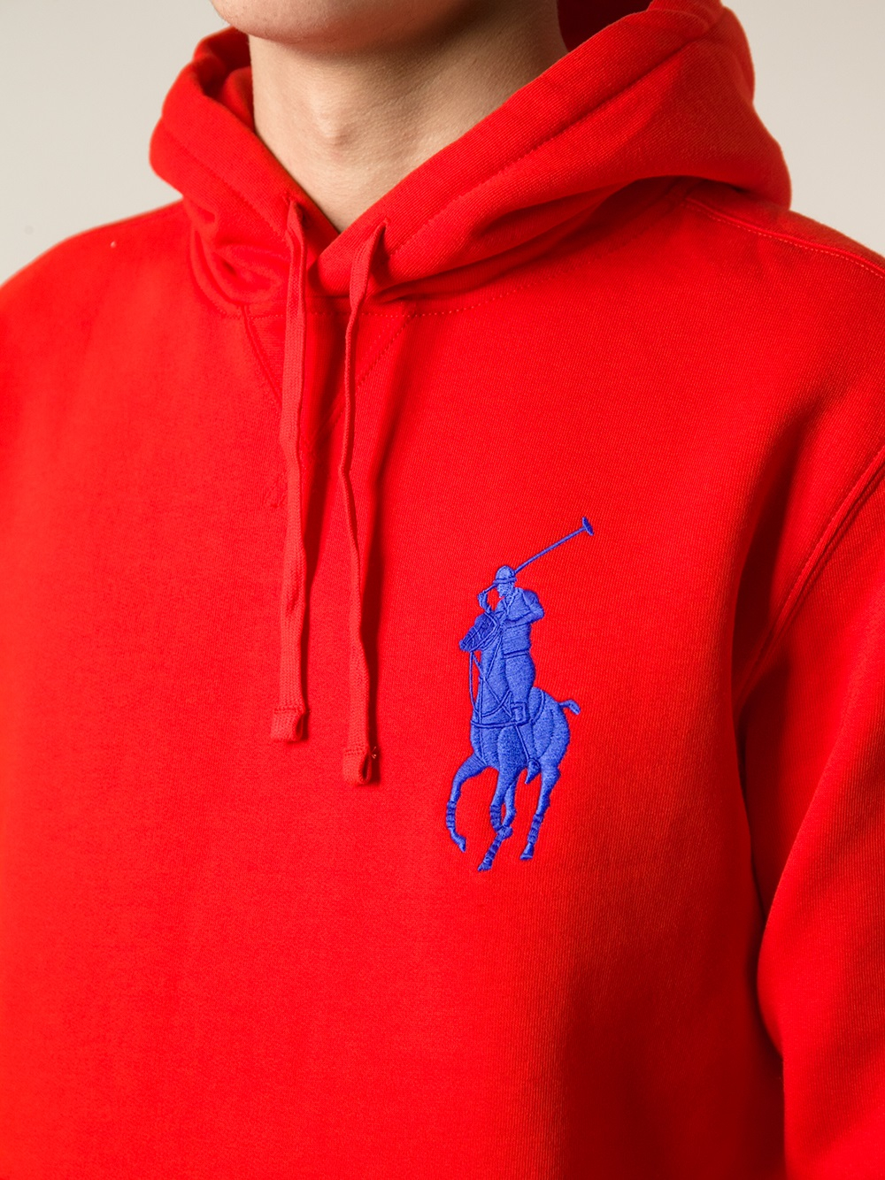 Polo Ralph Lauren Logo Hoodie in Red for Men | Lyst