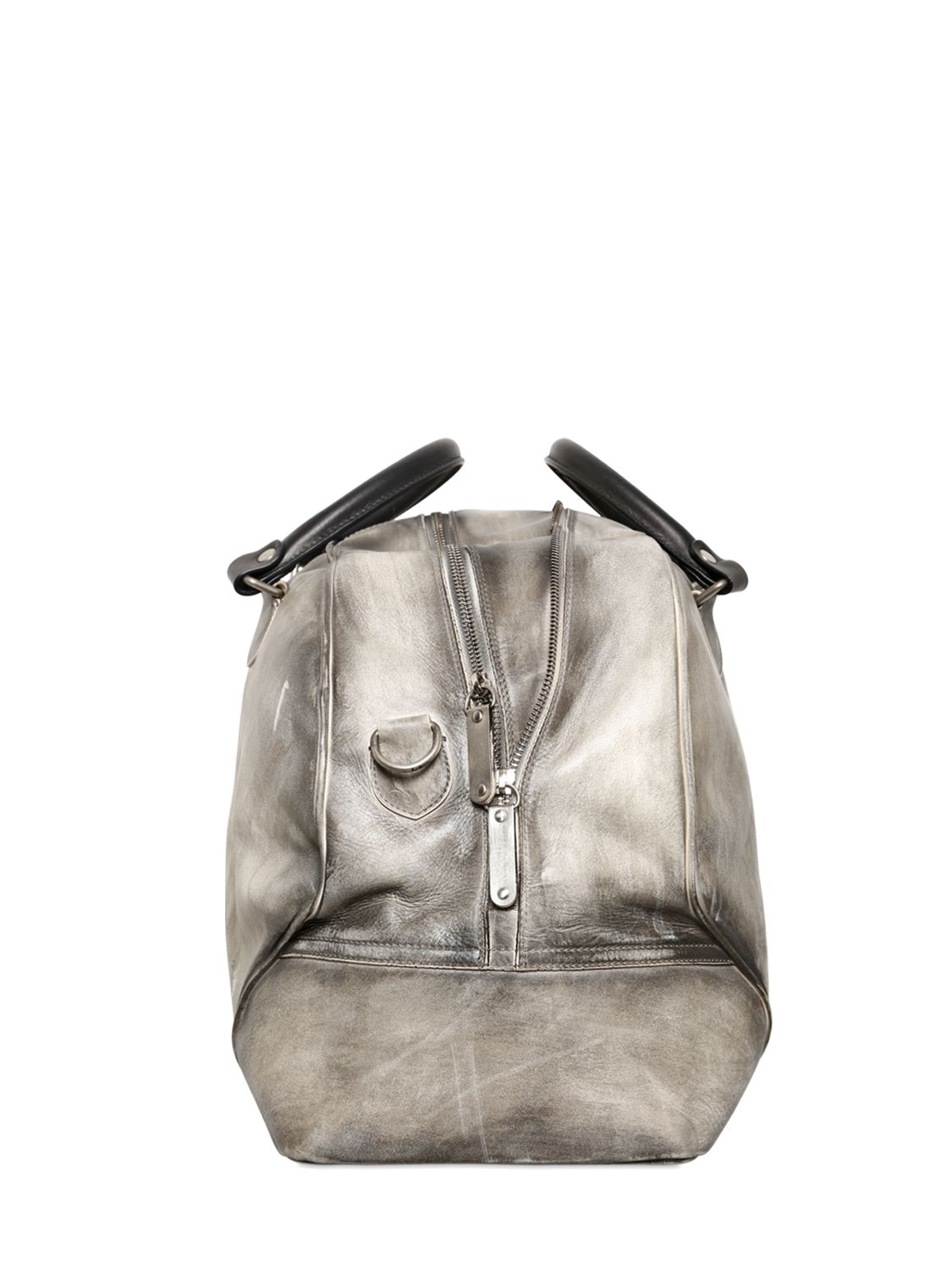 purse prada price - Maison margiela Stain Effect Leather Duffle Bag in Gray for Men ...