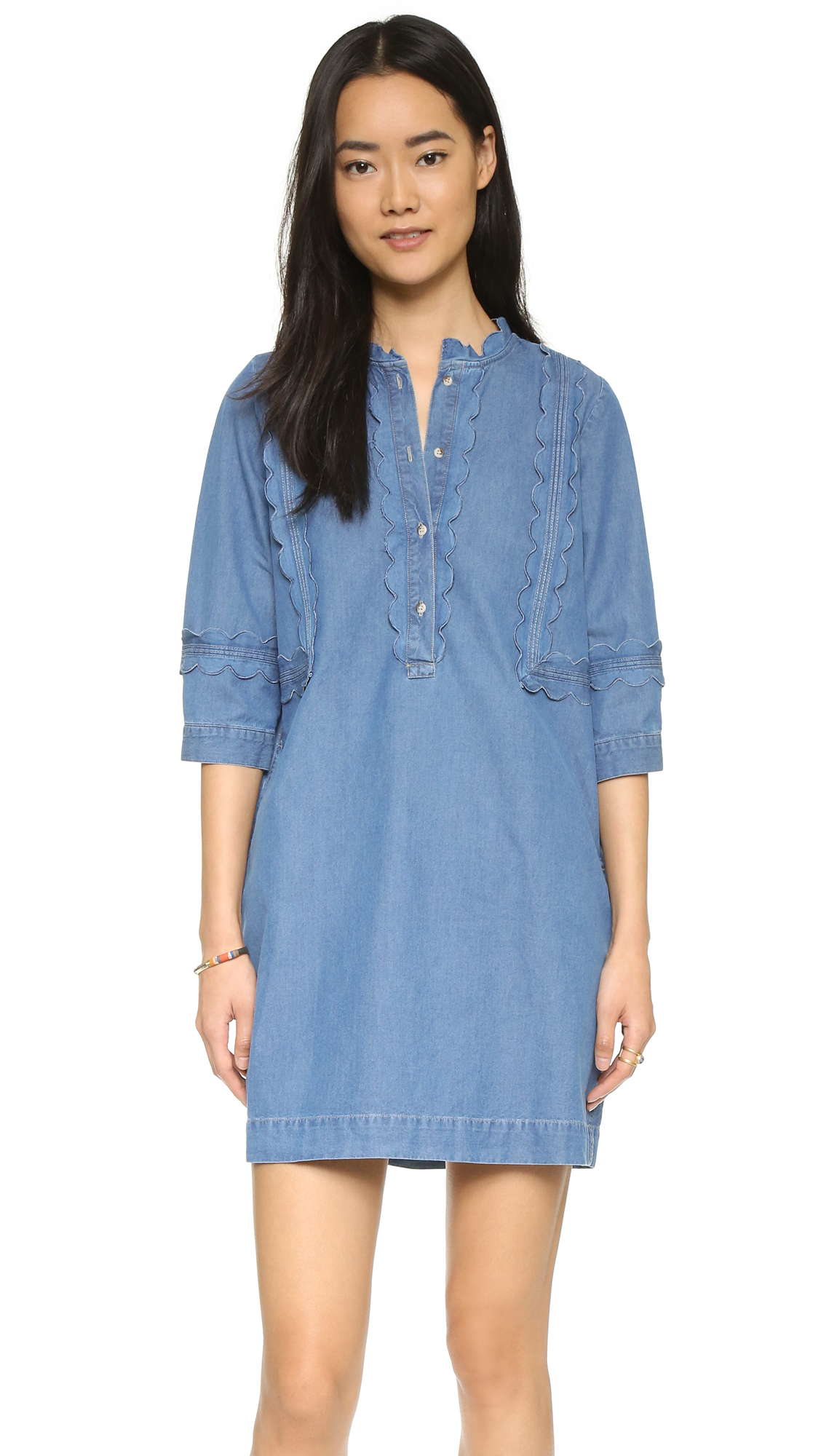 M.i.h Jeans Angie Dress in Blue Chambray (Blue) - Lyst
