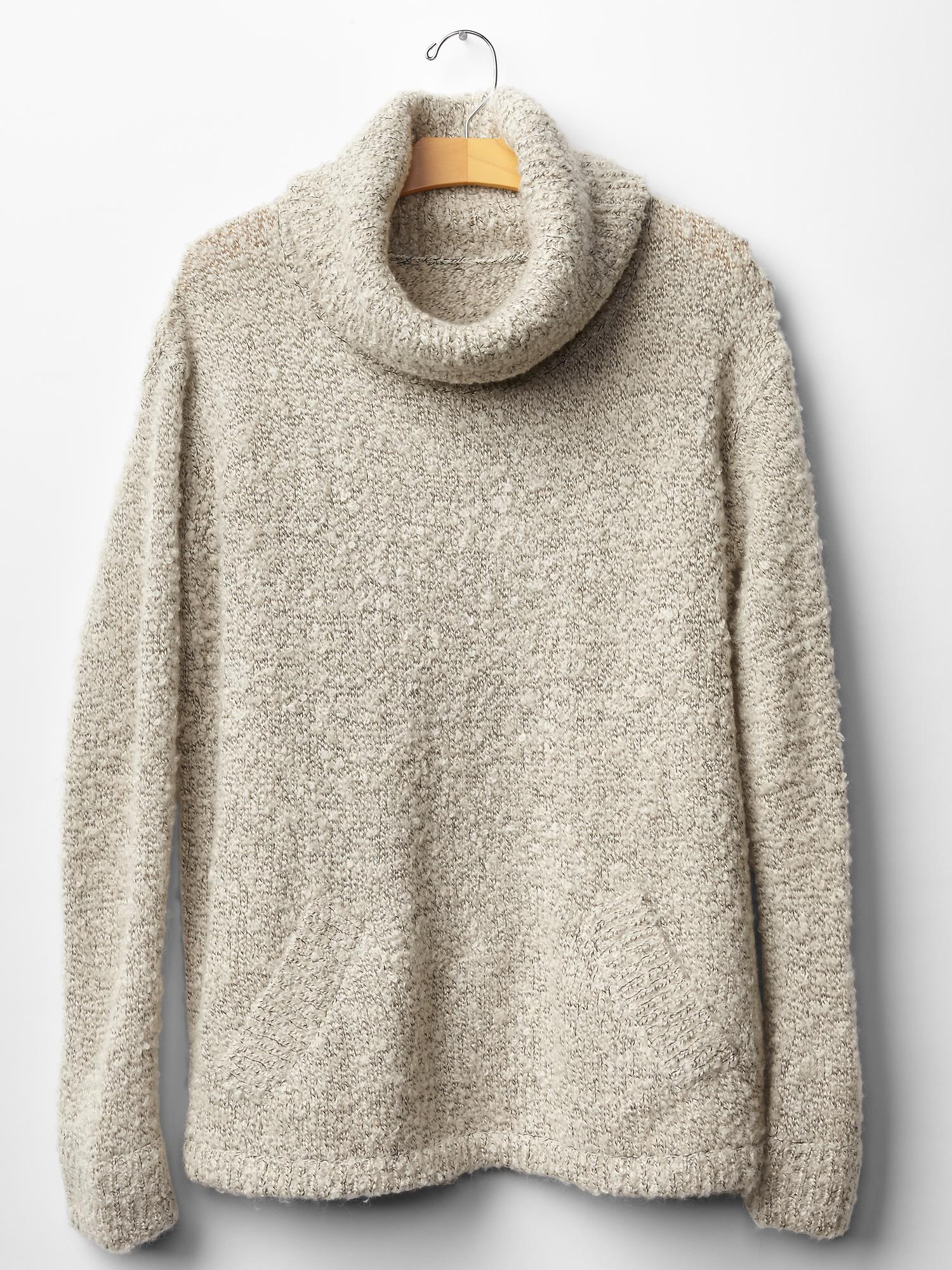 Gap Boucle Turtleneck Sweater in Beige (oatmeal heather) Lyst