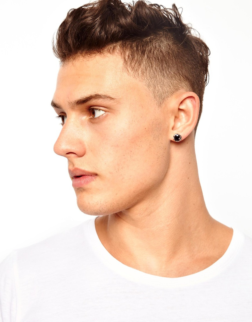 ASOS Stud Earring in Metallic for Men Lyst