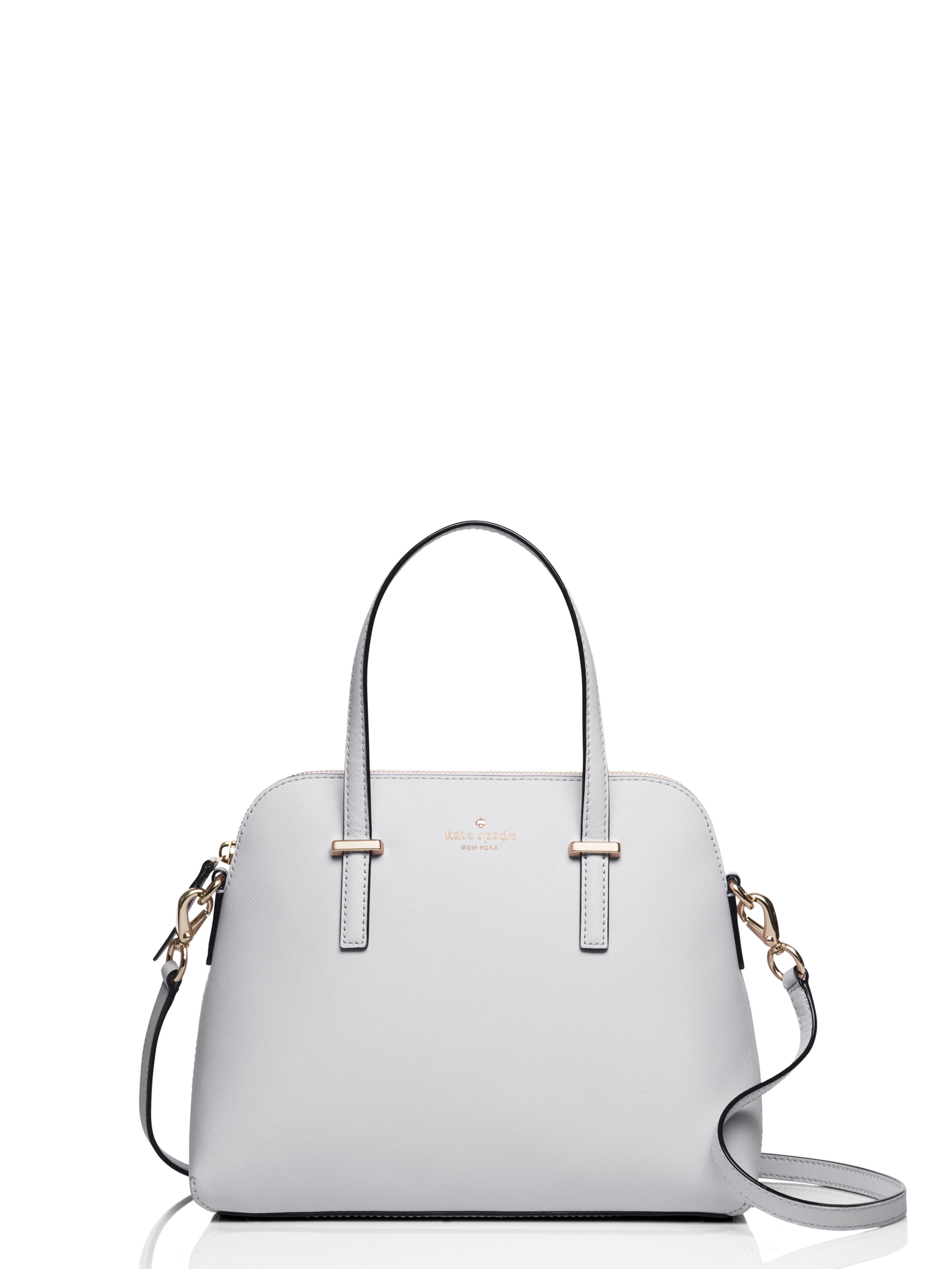 grey kate spade purse