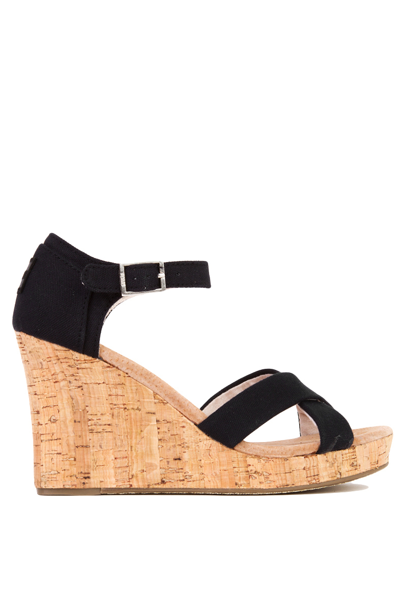 toms black wedge sandal