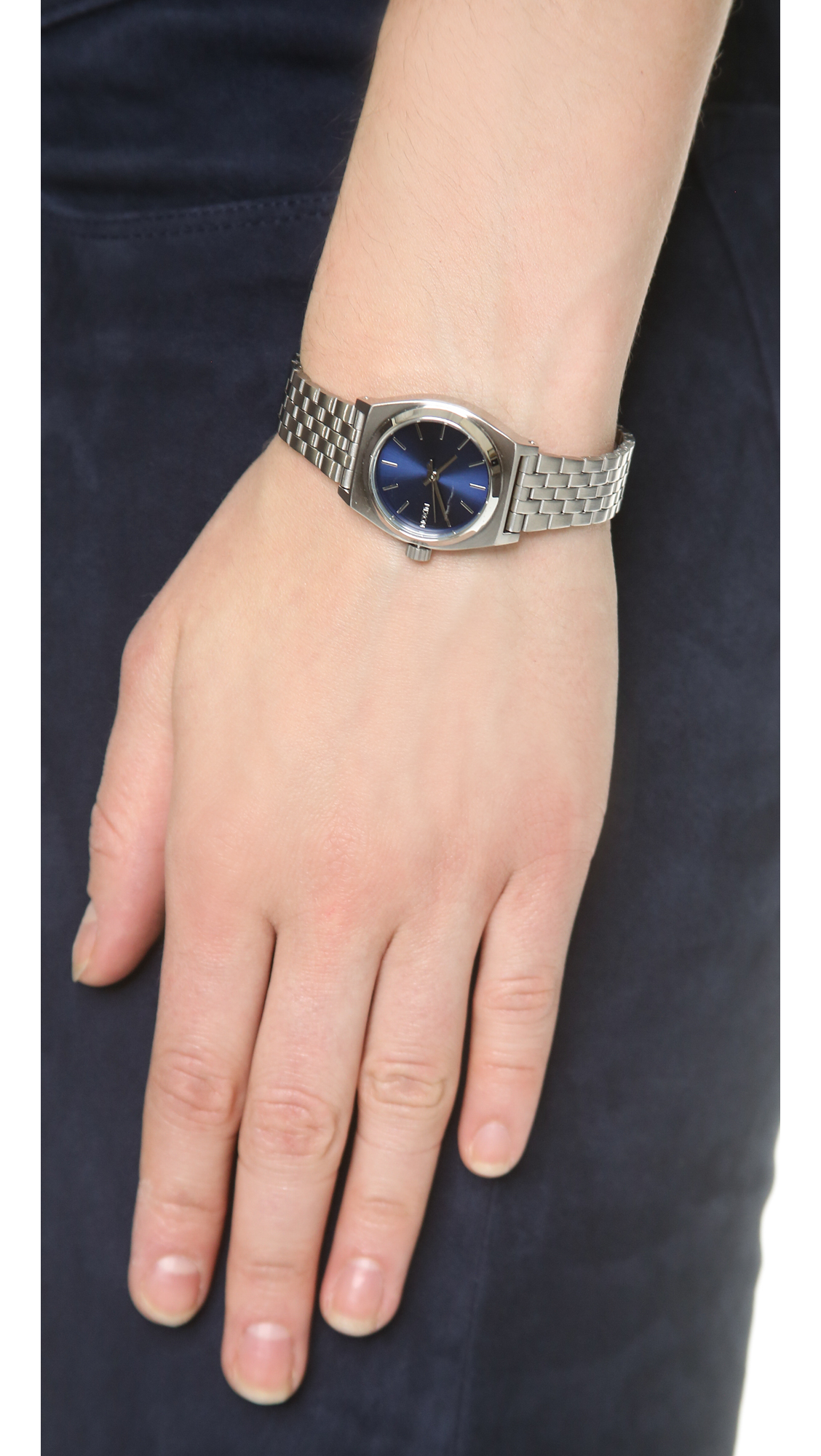 nixon time teller silver