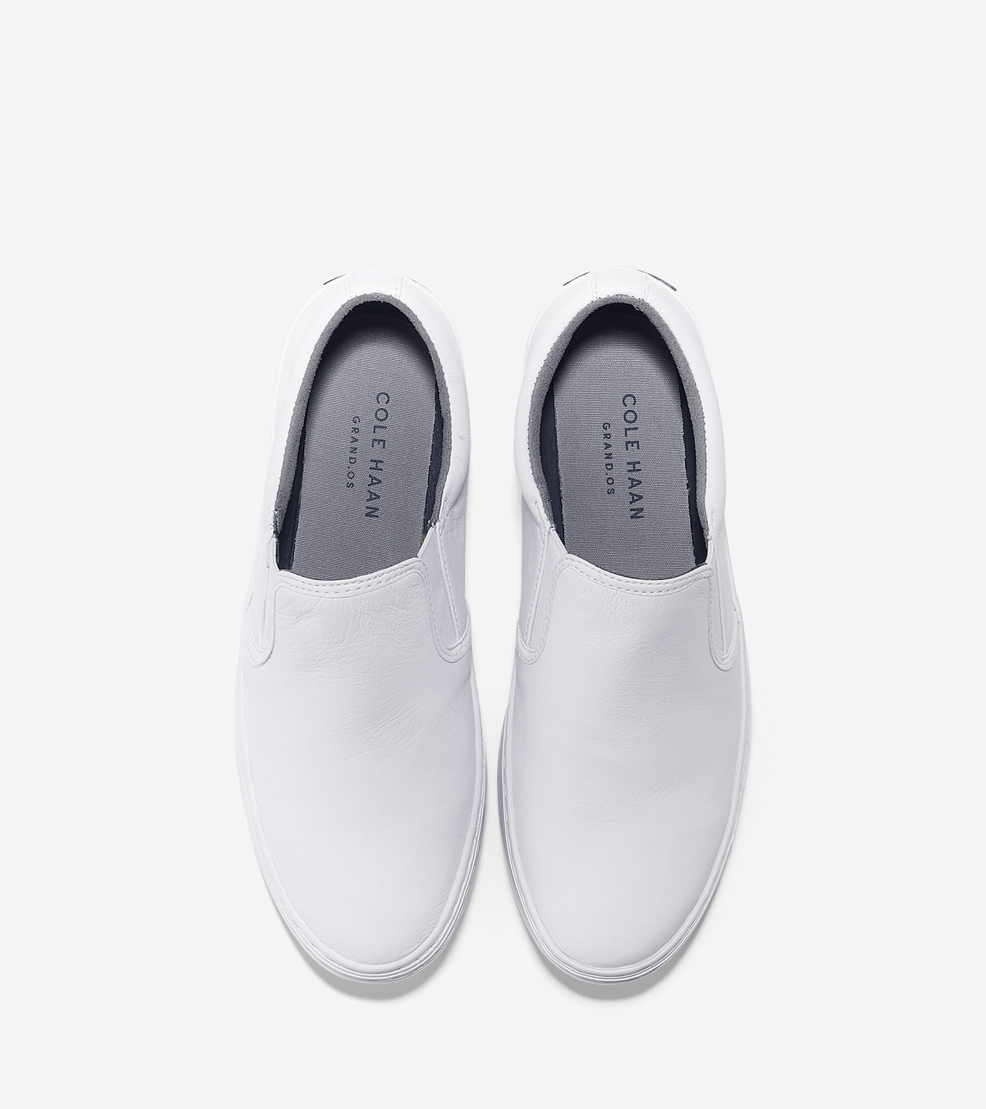 Cole Haan Leather Falmouth Slip-On Sneakers in White for Men - Lyst