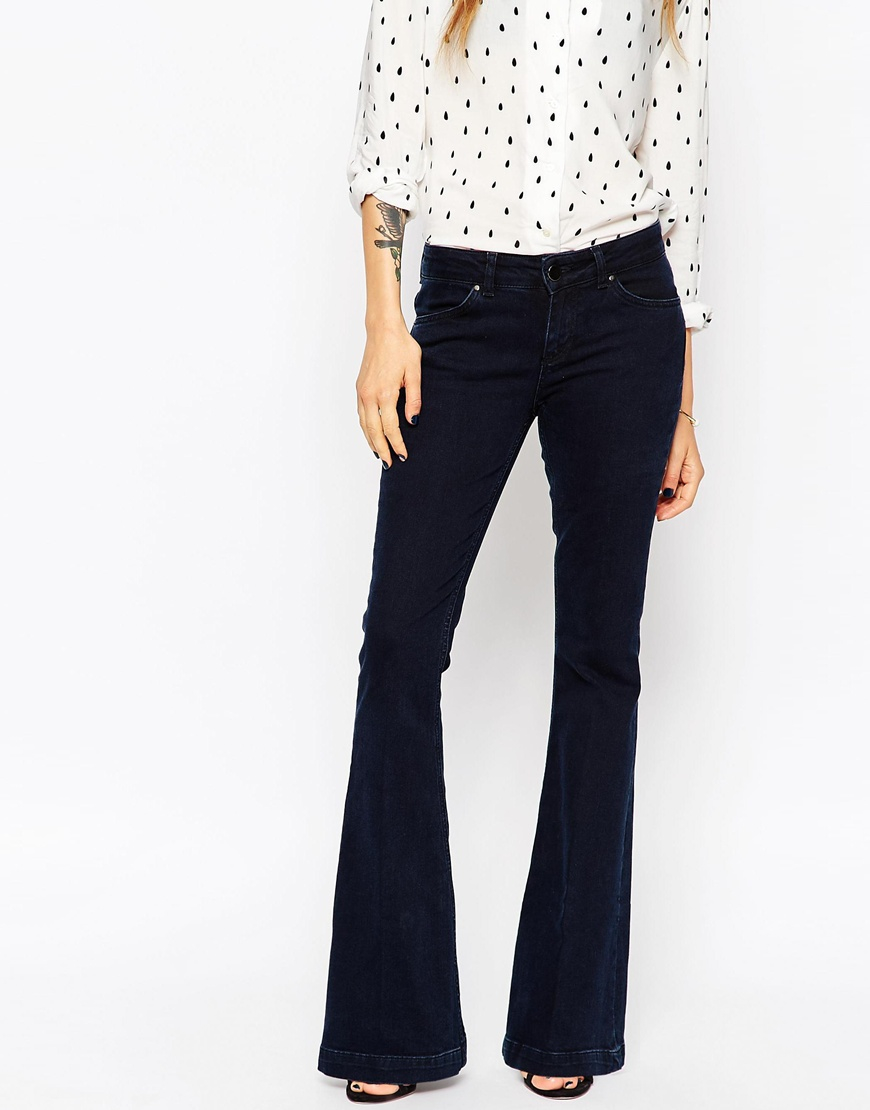 low rise flare pants