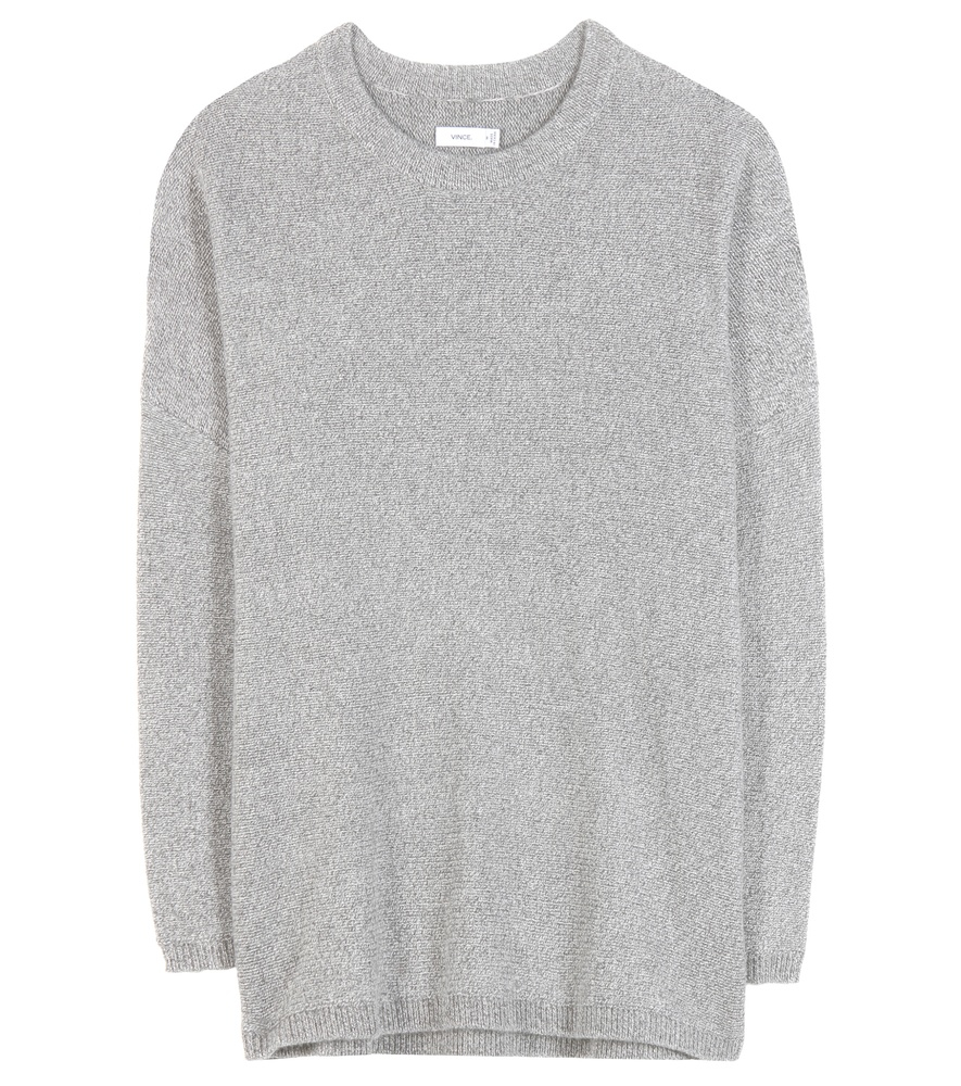 Vince Wool And Cashmere Sweater in Grey (Gray) - Lyst