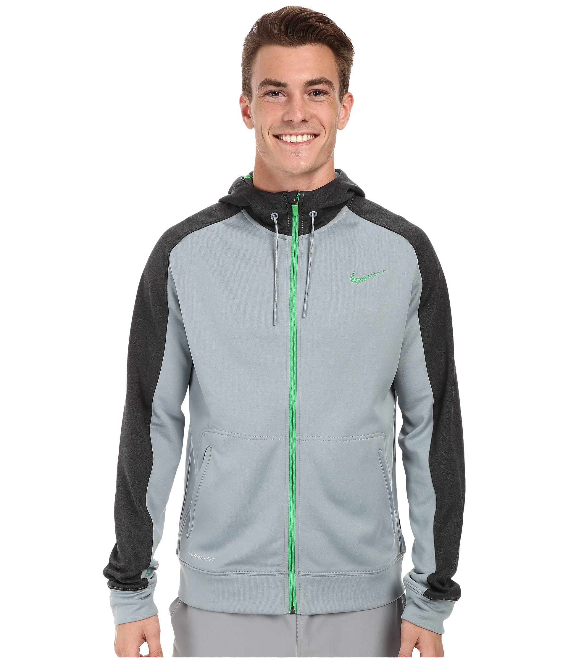 Elite Stripe Full zip Performance Fleece Hoodie Elite Stripe Full zip Performance Fleece Hoodie