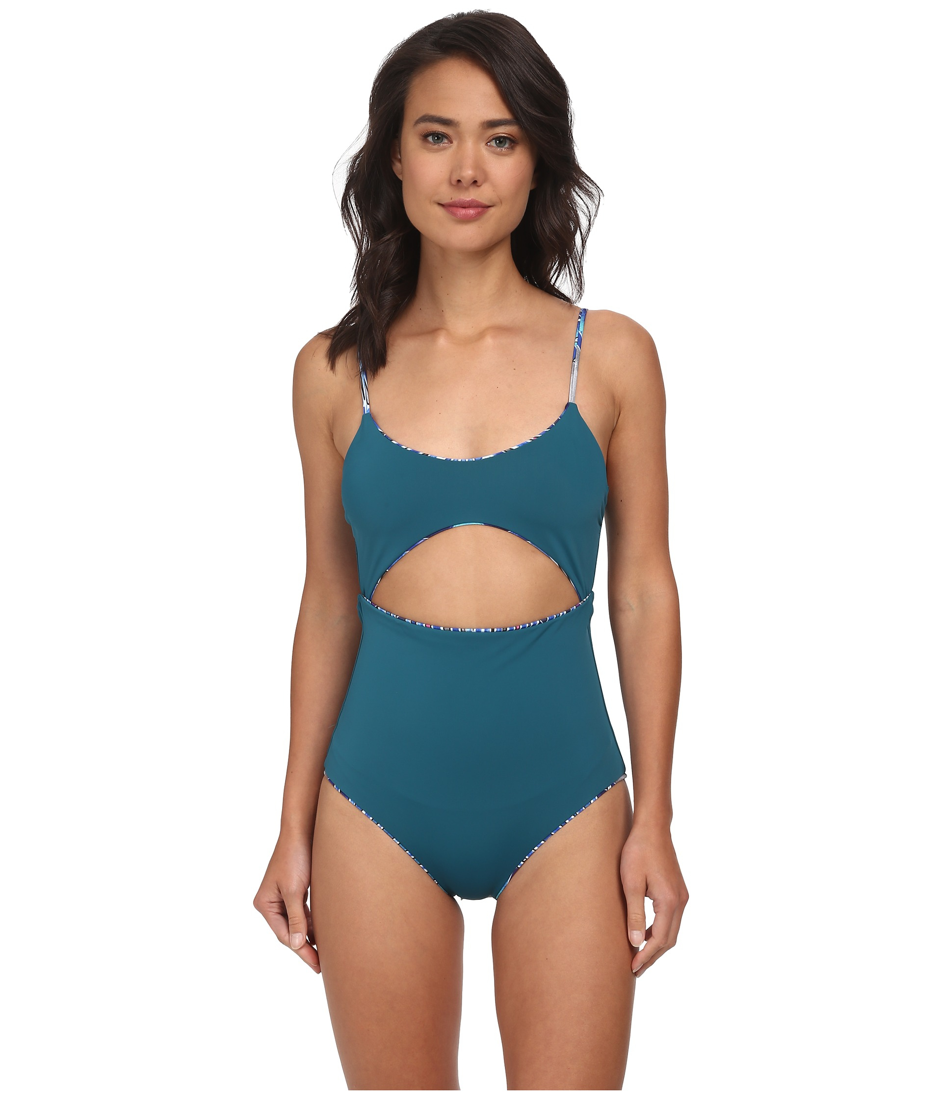 front cut out one piece swimsuit