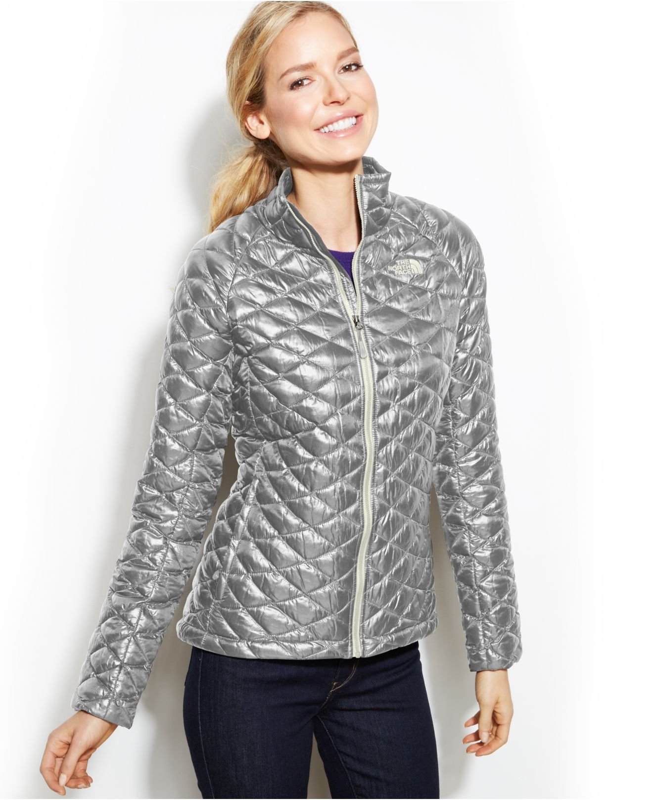 the north face thermoball quilted jacket