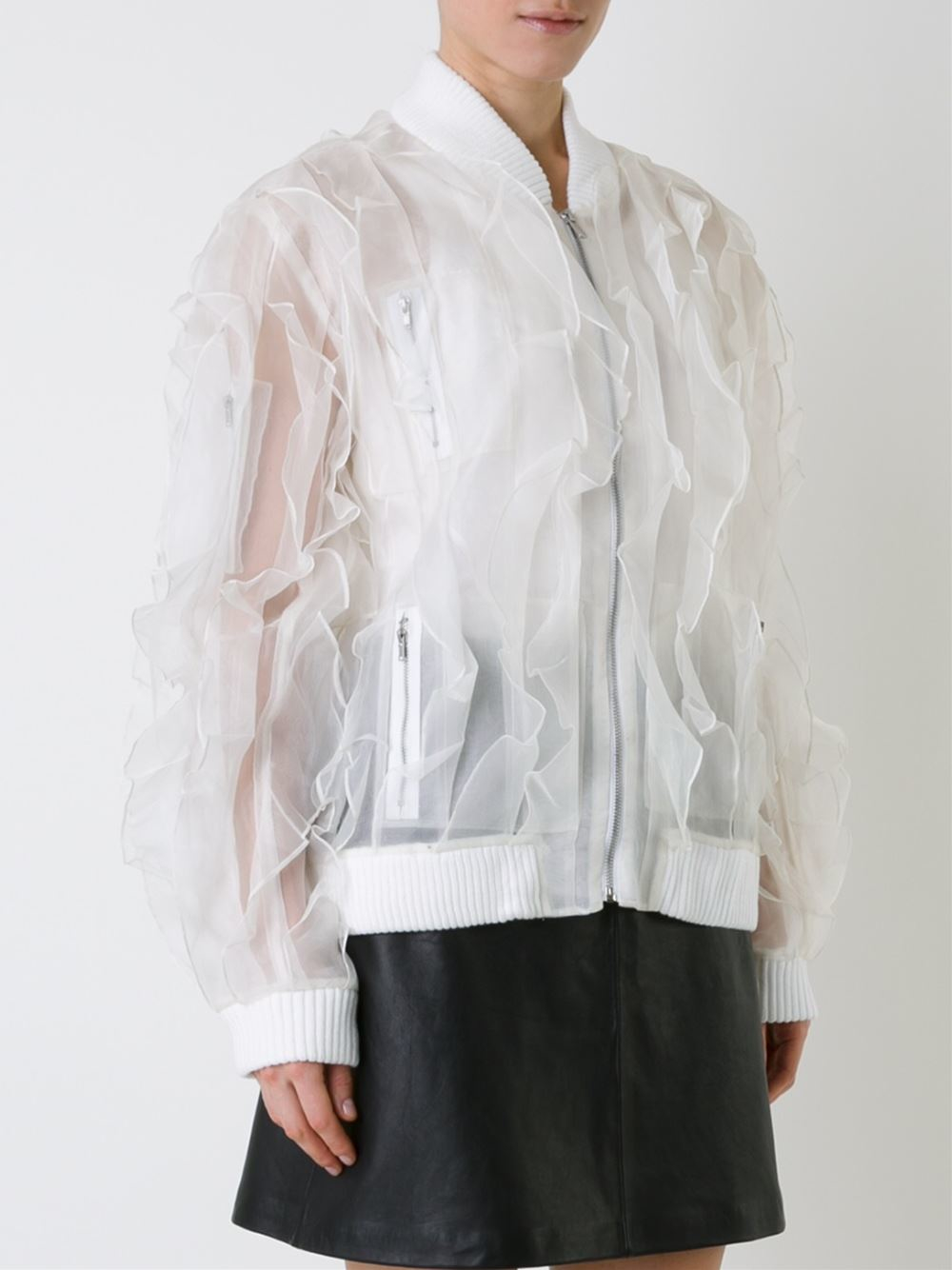 White sheer jacket Clearance