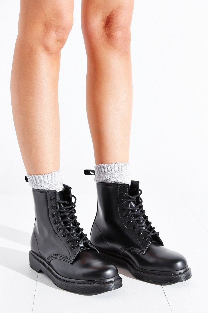 Dr. Martens 1460 Mono Boot in Black - Lyst