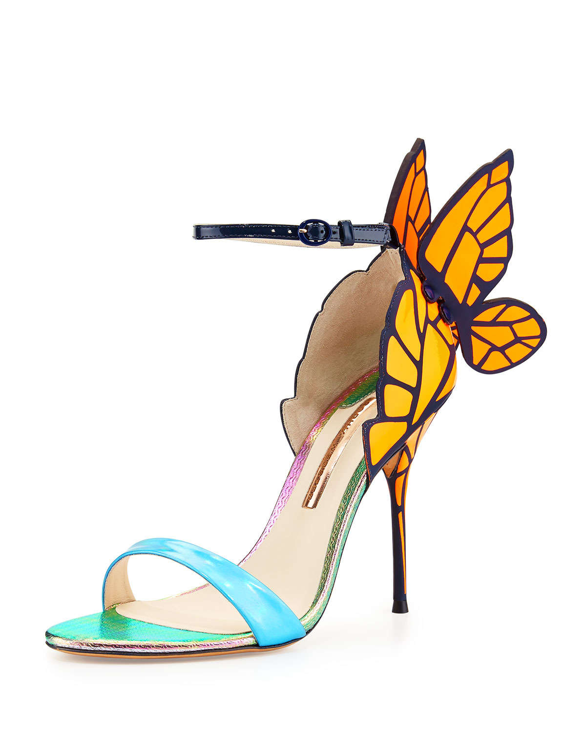 Sophia webster Chiara Butterfly Wing Sandal in Blue | Lyst
