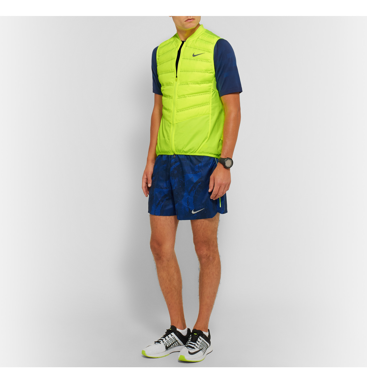 Nike Goose Aeroloft 800 Quilted Shell Down Gilet in Yellow (Green) for